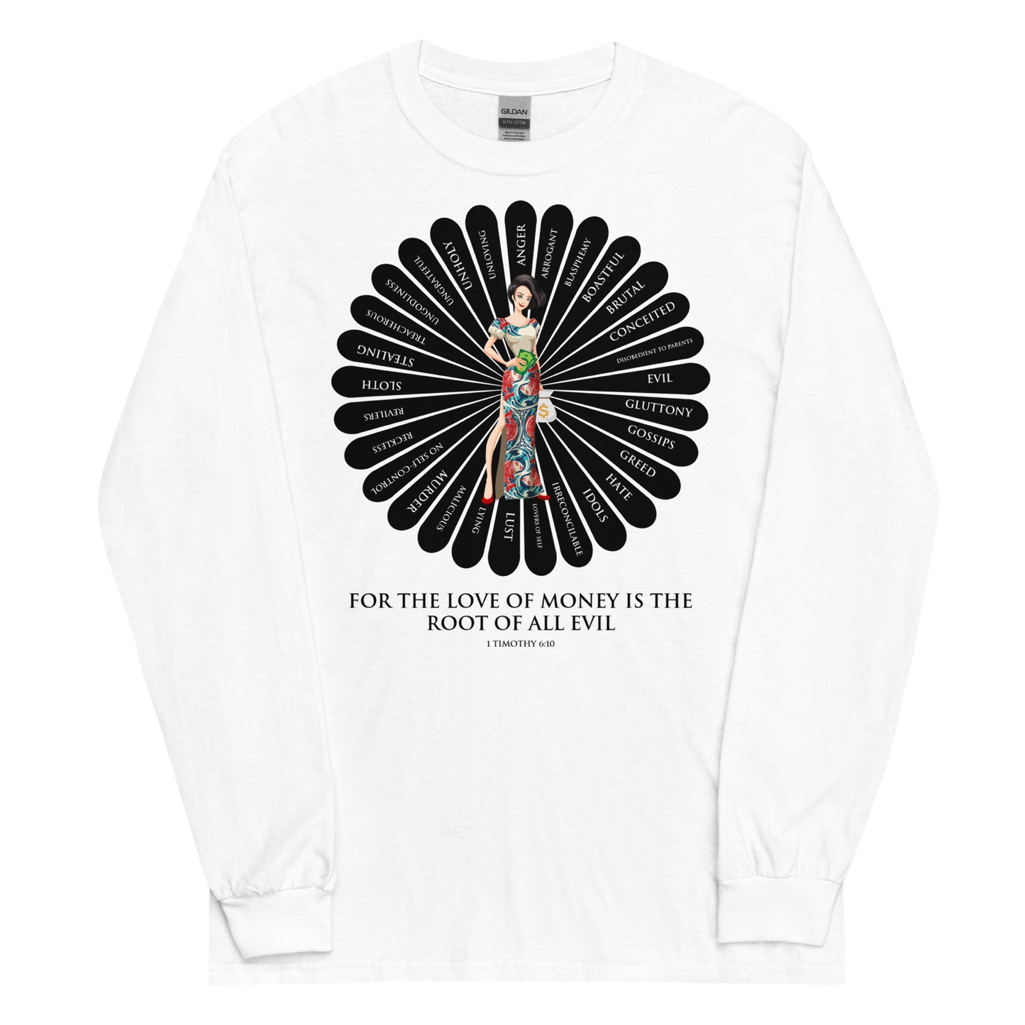For the Love of Money Men’s Long Sleeve Shirt