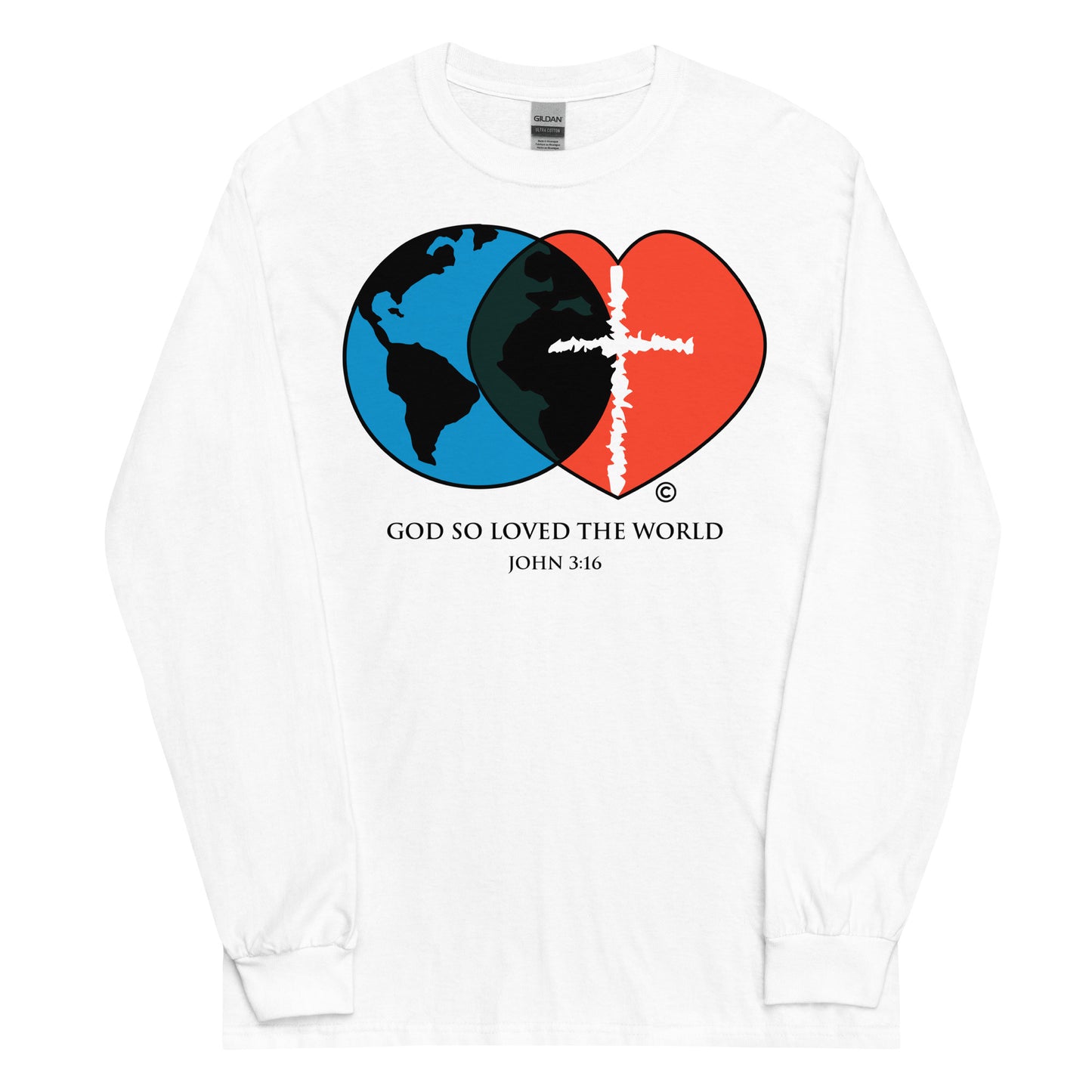 John 3:16 Men’s Long Sleeve Shirt