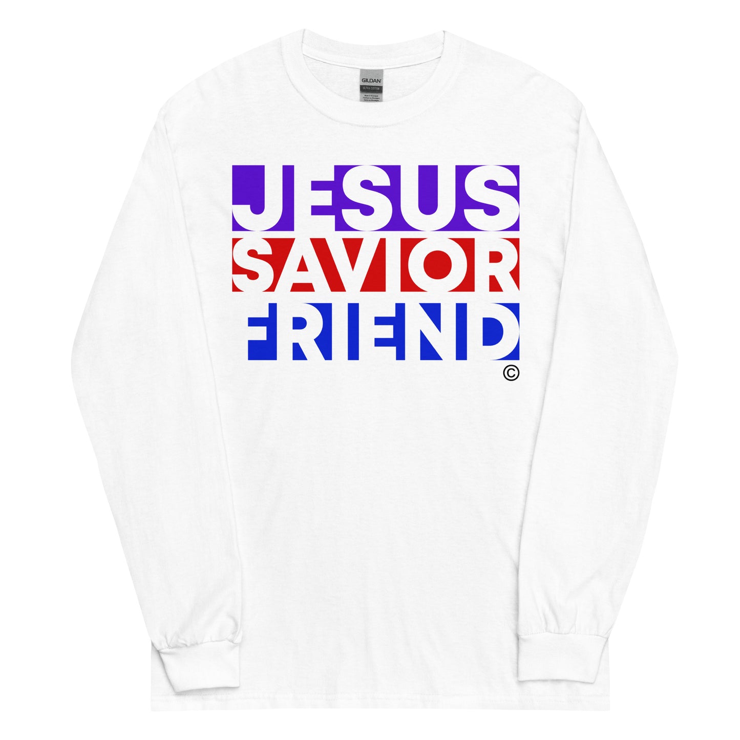 Jesus Savior Friend Men’s Long Sleeve Shirt