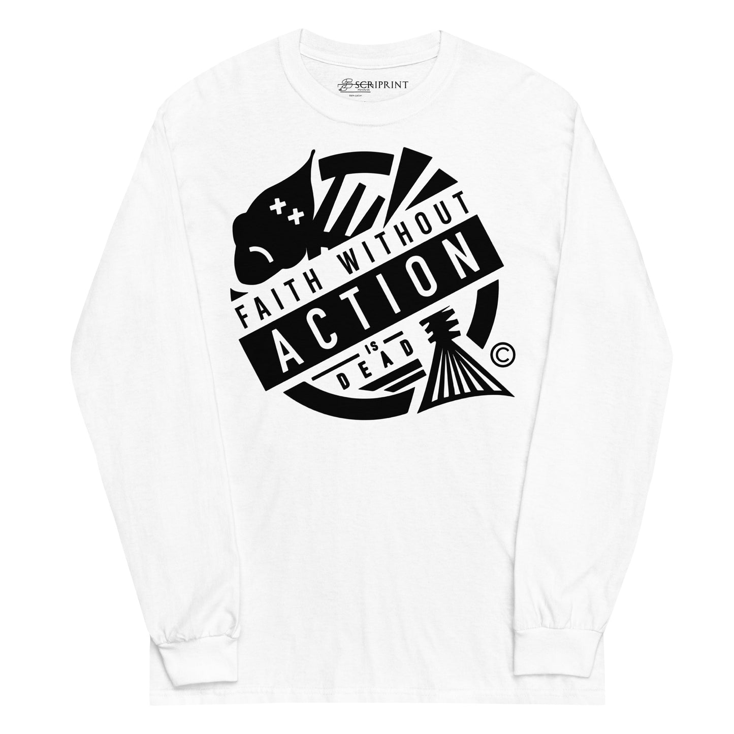 Faith Without Action Men’s Long Sleeve Shirt