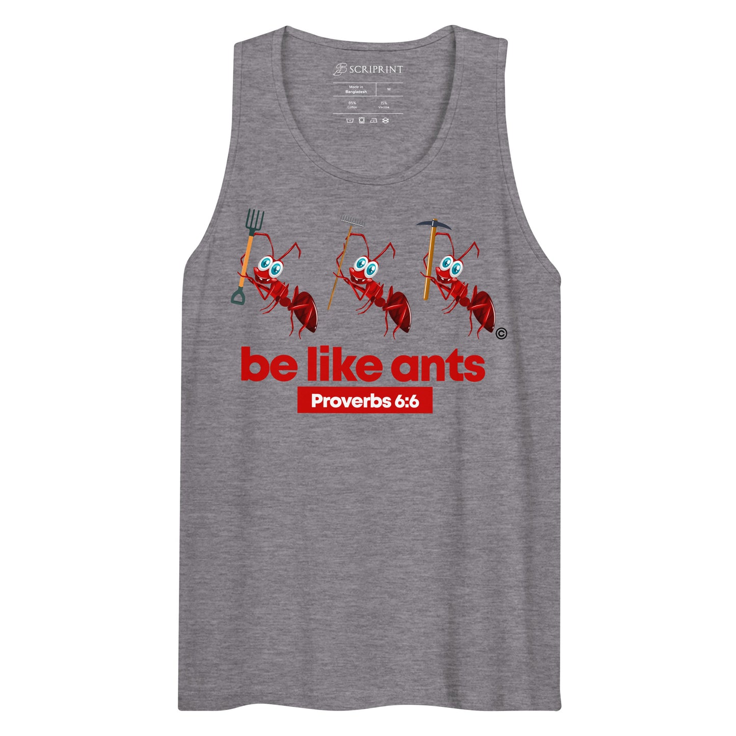 Be Like Ants Dark-Colored Men’s Premium Tank Top