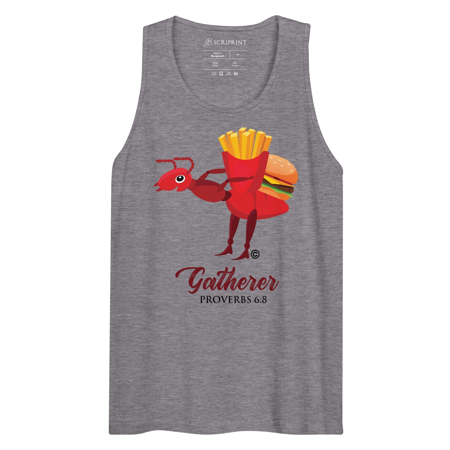 Gatherer Dark-Colored Men’s Premium Tank Top