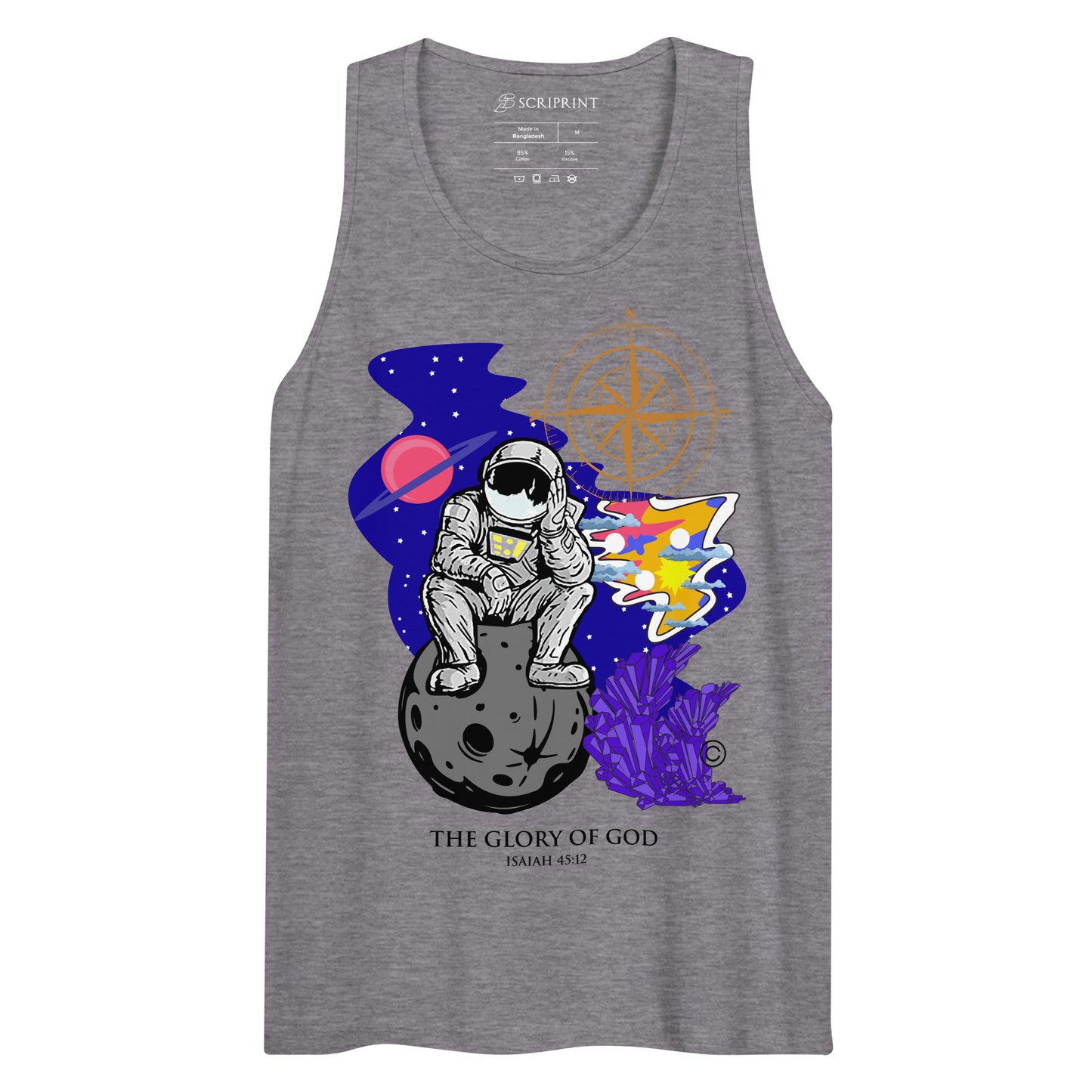 The Glory of God Dark-Colored Men’s Premium Tank Top