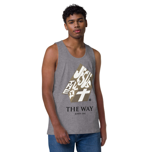 The Way Dark-Colored Men’s Premium Tank Top