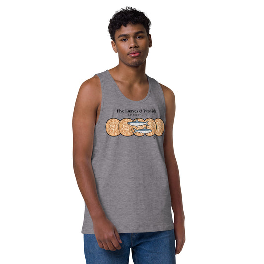 Five Loaves & Two Fish Men’s Premium Tank Top