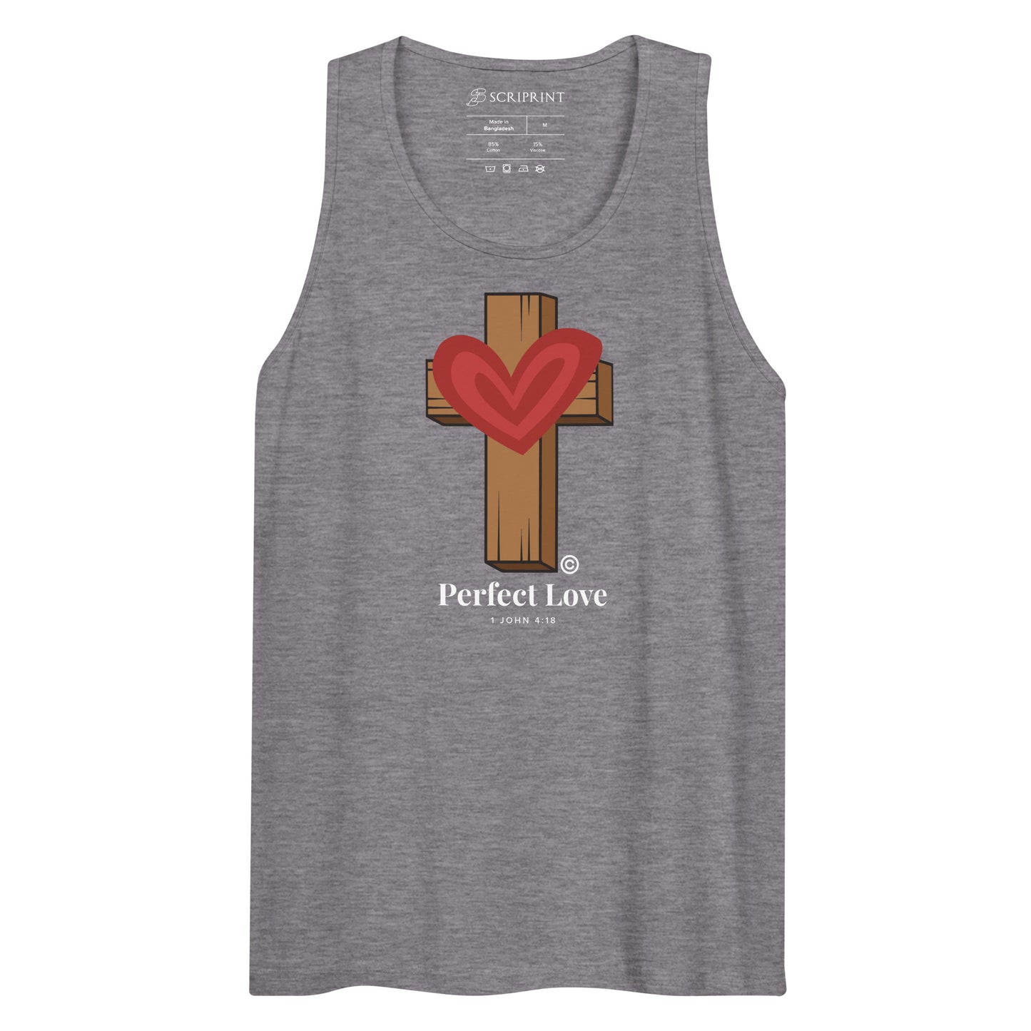 Perfect Love Dark-Colored Men’s Premium Tank Top