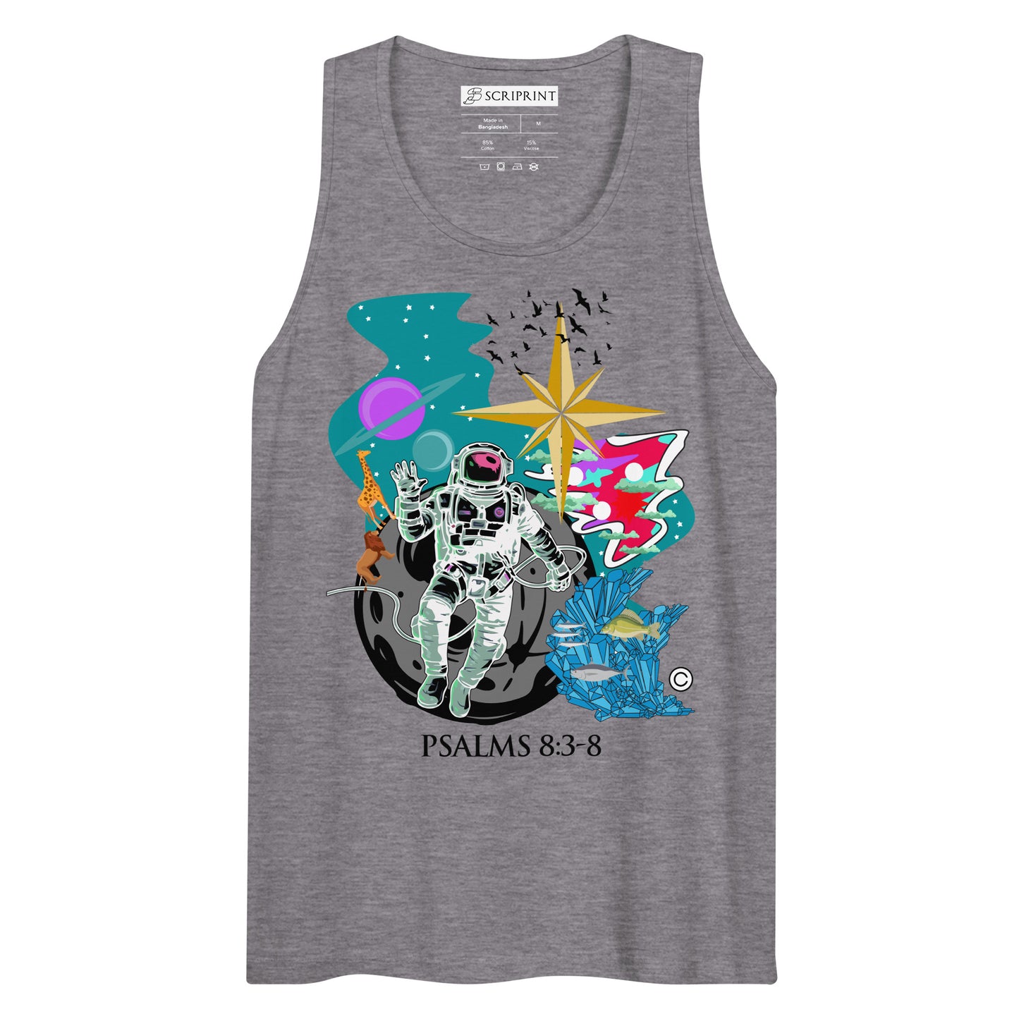 Psalm 8:3-8 Men’s Premium Tank Top