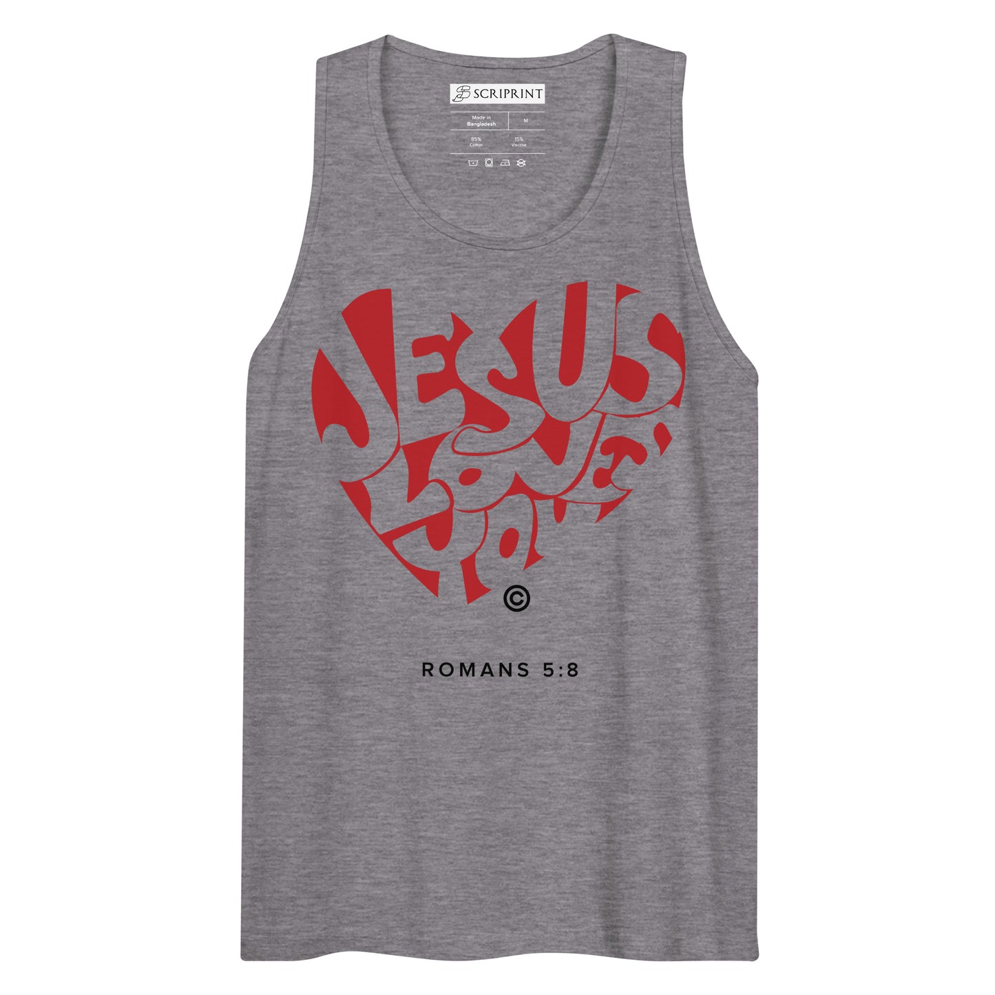 Jesus Loves You Men’s Premium Tank Top