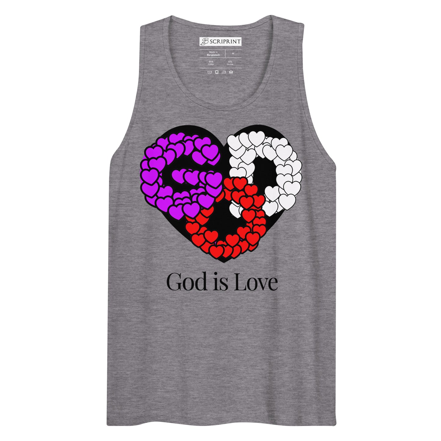 God is Love Men’s Premium Tank Top