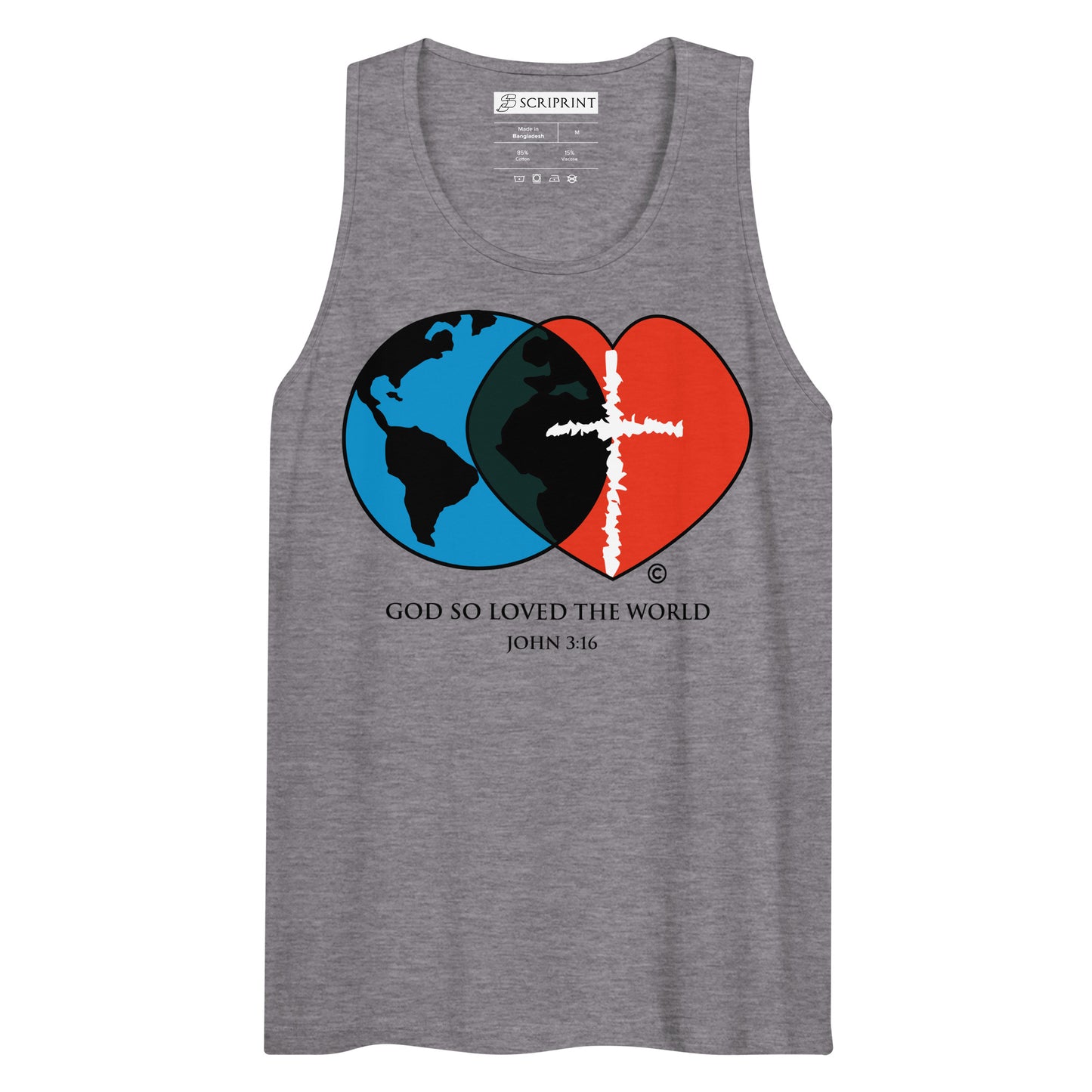 John 3:16 Men’s Premium Tank Top