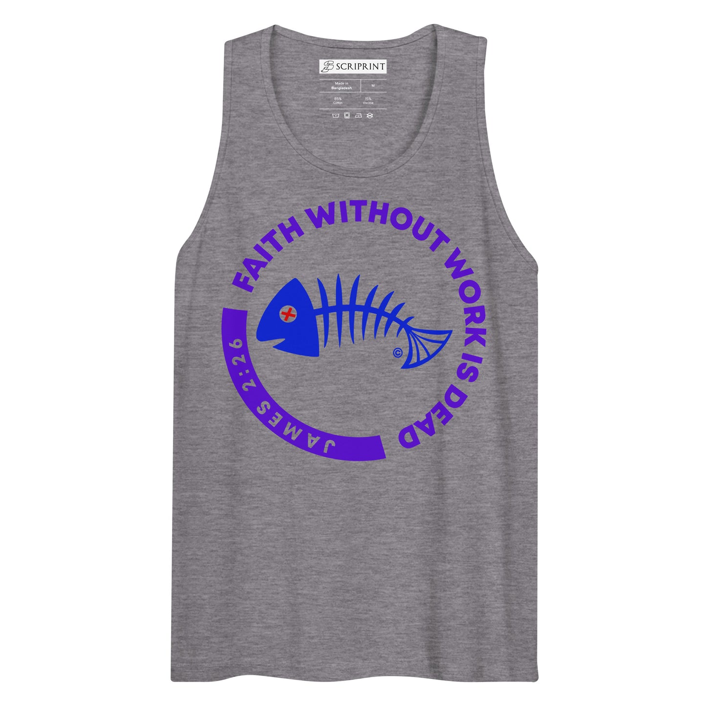 Faith Without Work is Dead Men’s Premium Tank Top