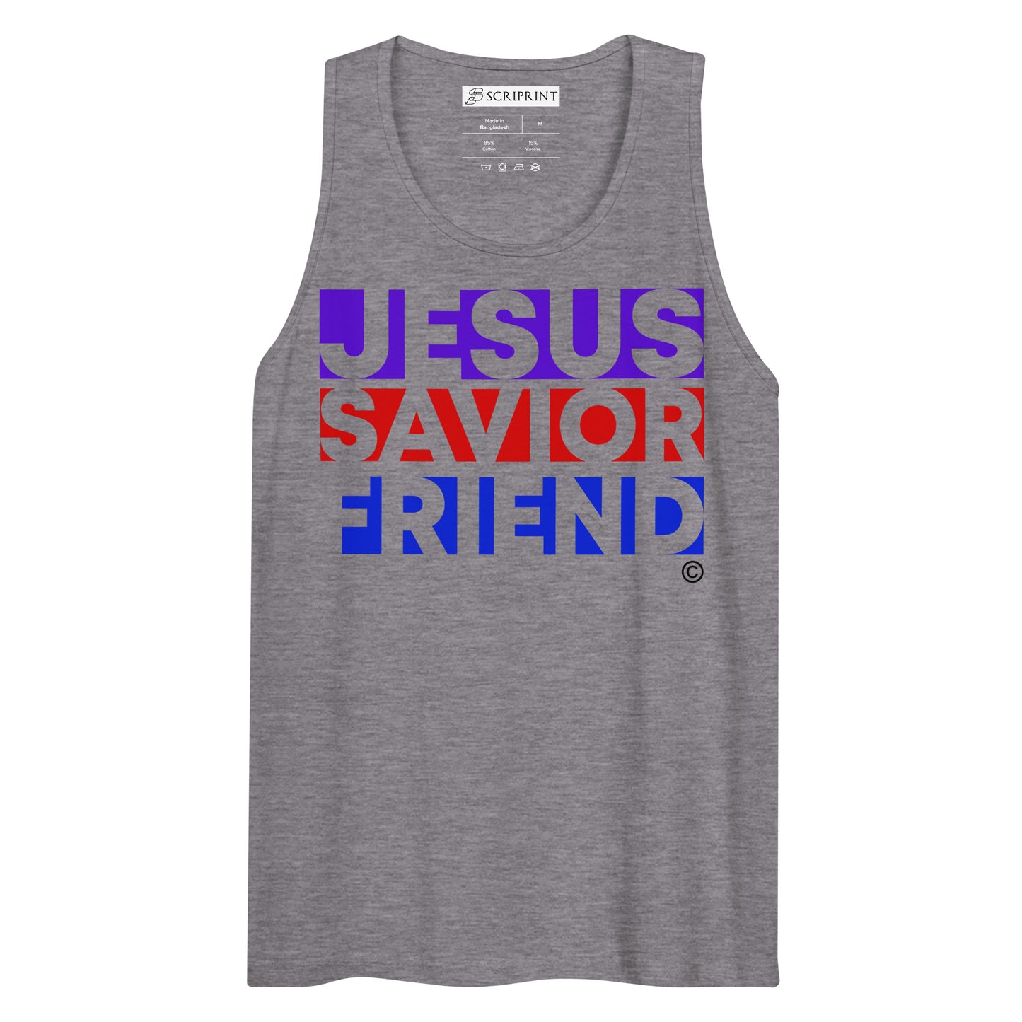 Jesus Savior Friend Men’s Premium Tank Top