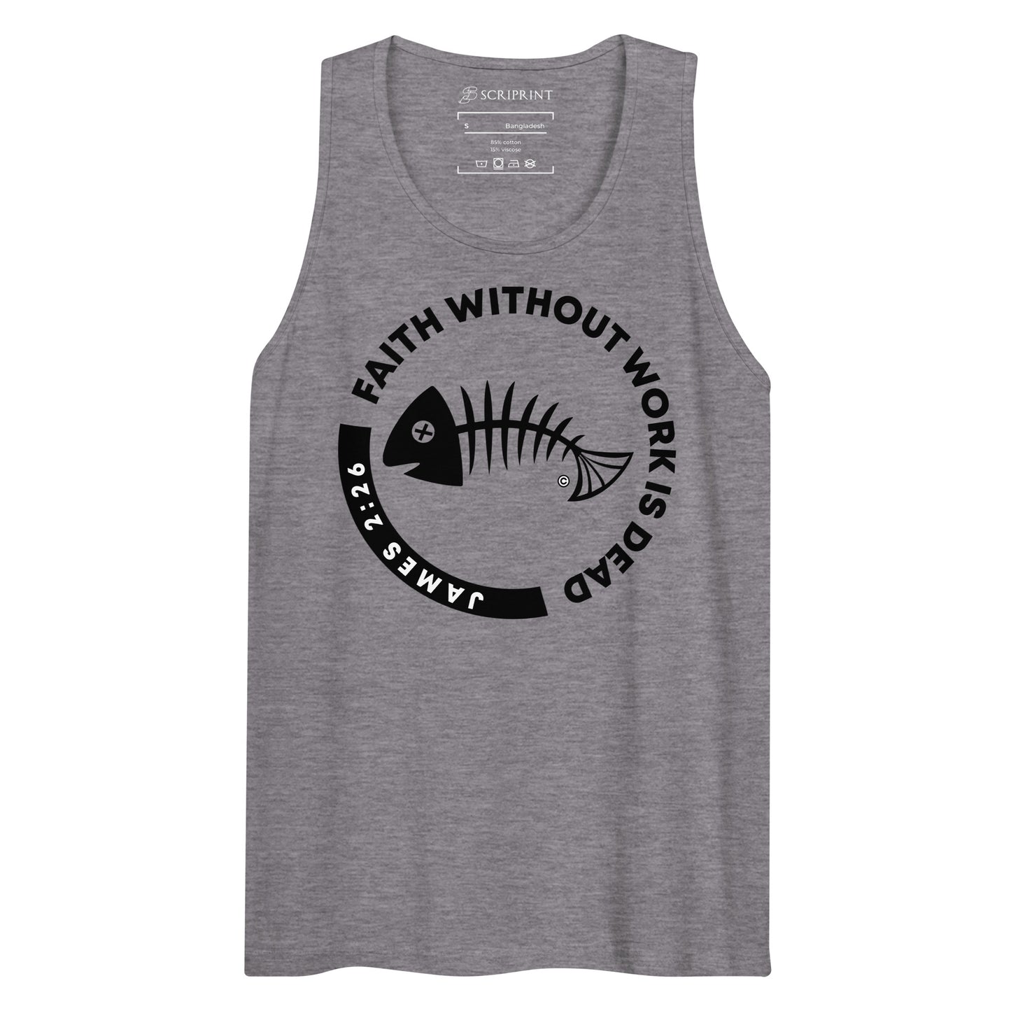 Faith Without Work Men’s Premium Tank Top