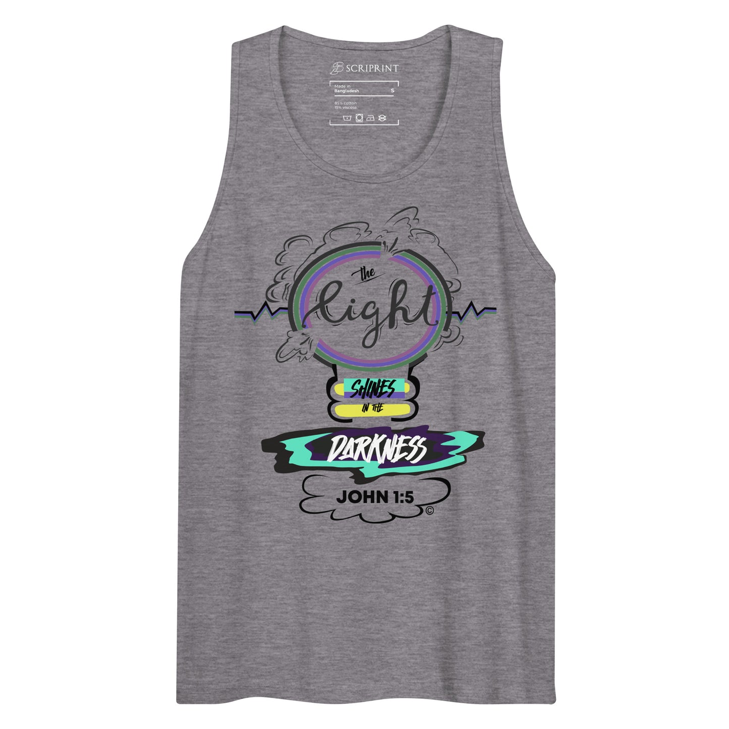 Light in the Darkness Men’s Premium Tank Top