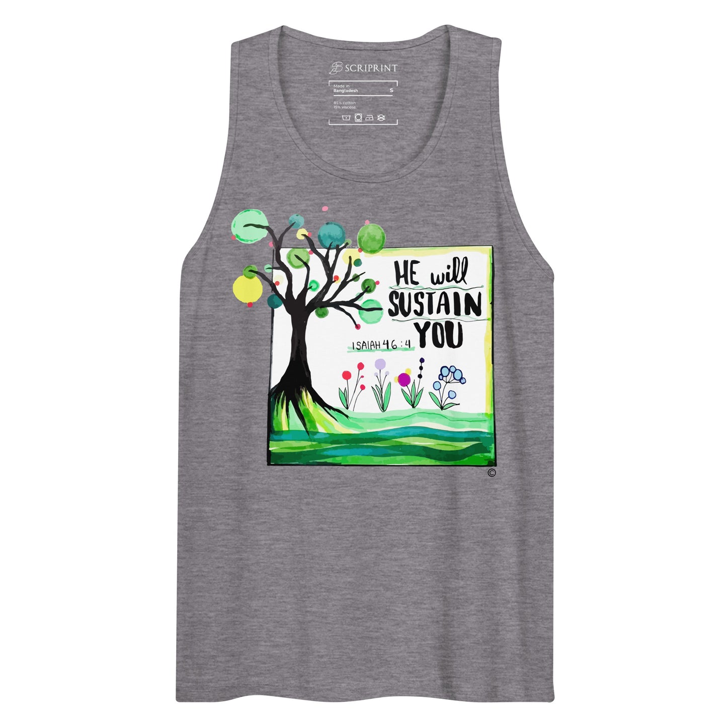 He Will Sustain You Men’s Premium Tank Top