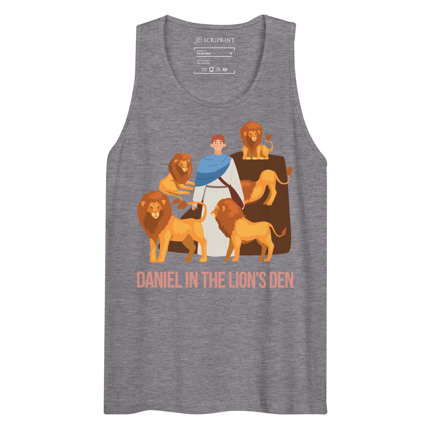 Daniel in the Lion's Den Men’s Premium Tank Top