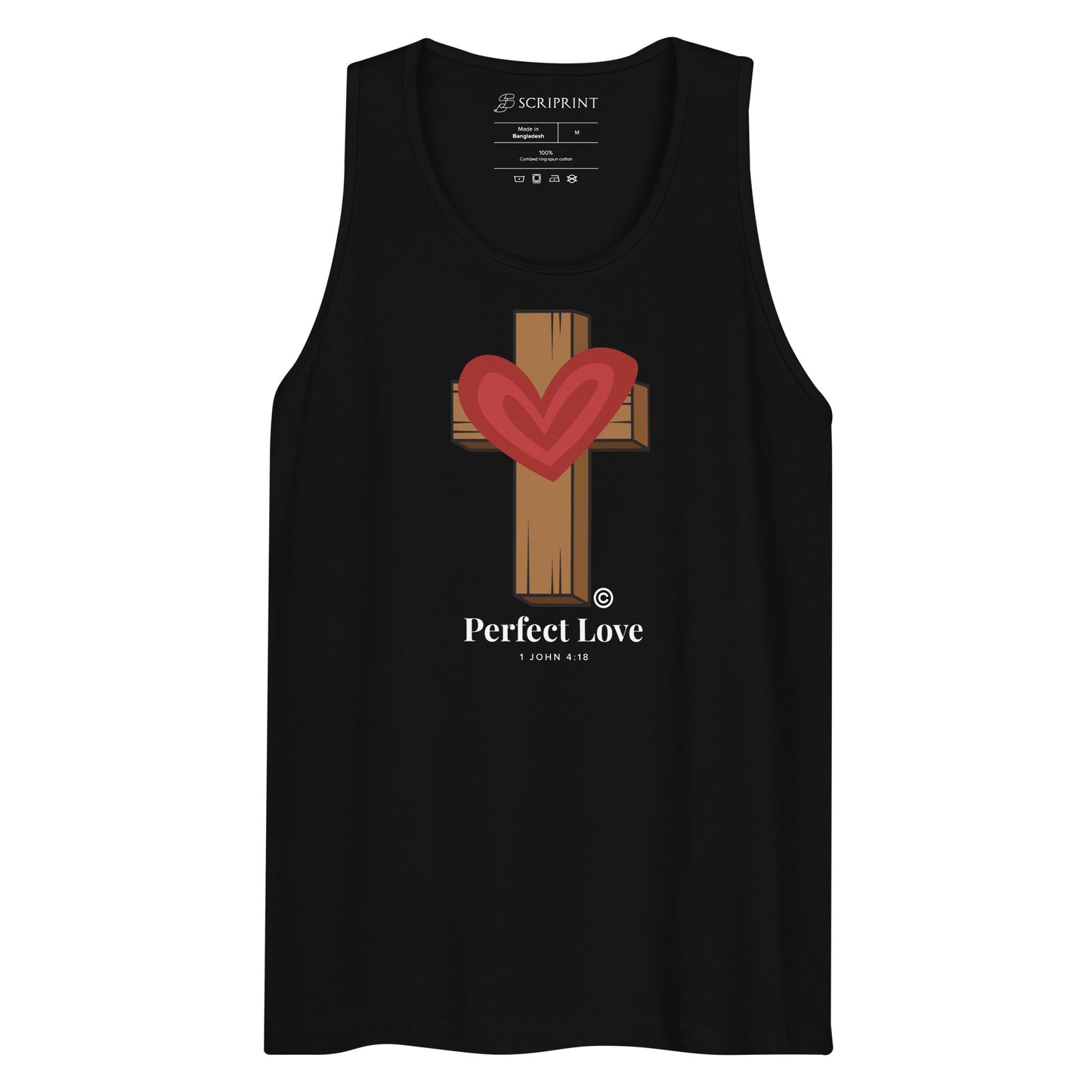 Perfect Love Dark-Colored Men’s Premium Tank Top