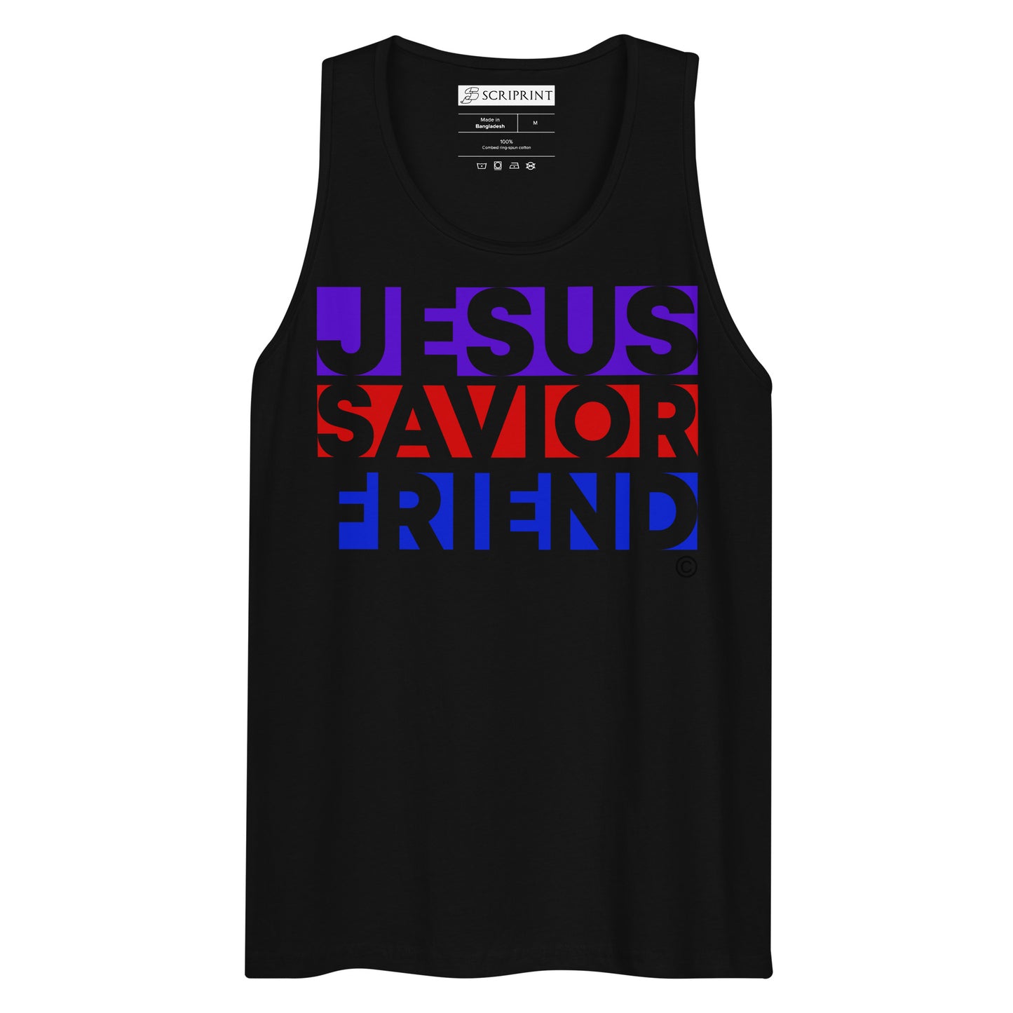 Jesus Savior Friend Men’s Premium Tank Top