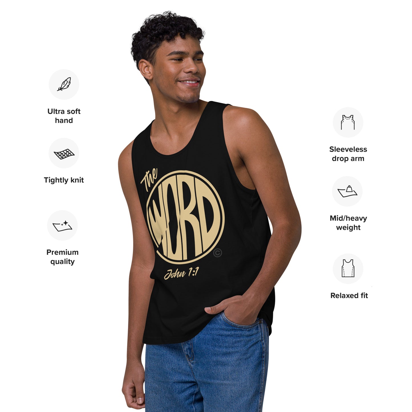 The Word Men’s Premium Tank Top