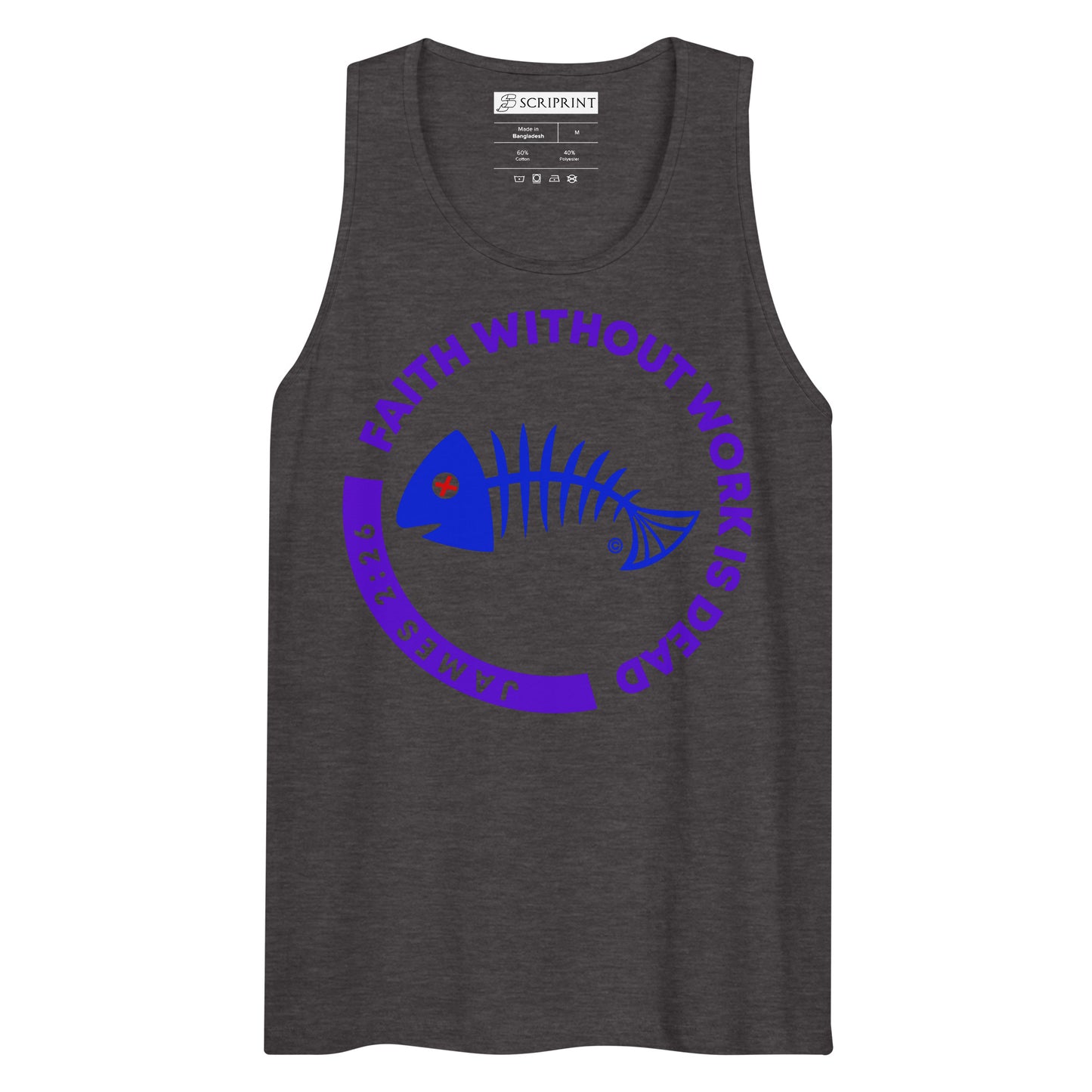 Faith Without Work is Dead Men’s Premium Tank Top