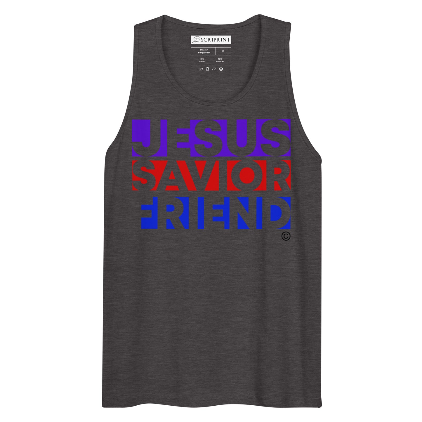 Jesus Savior Friend Men’s Premium Tank Top