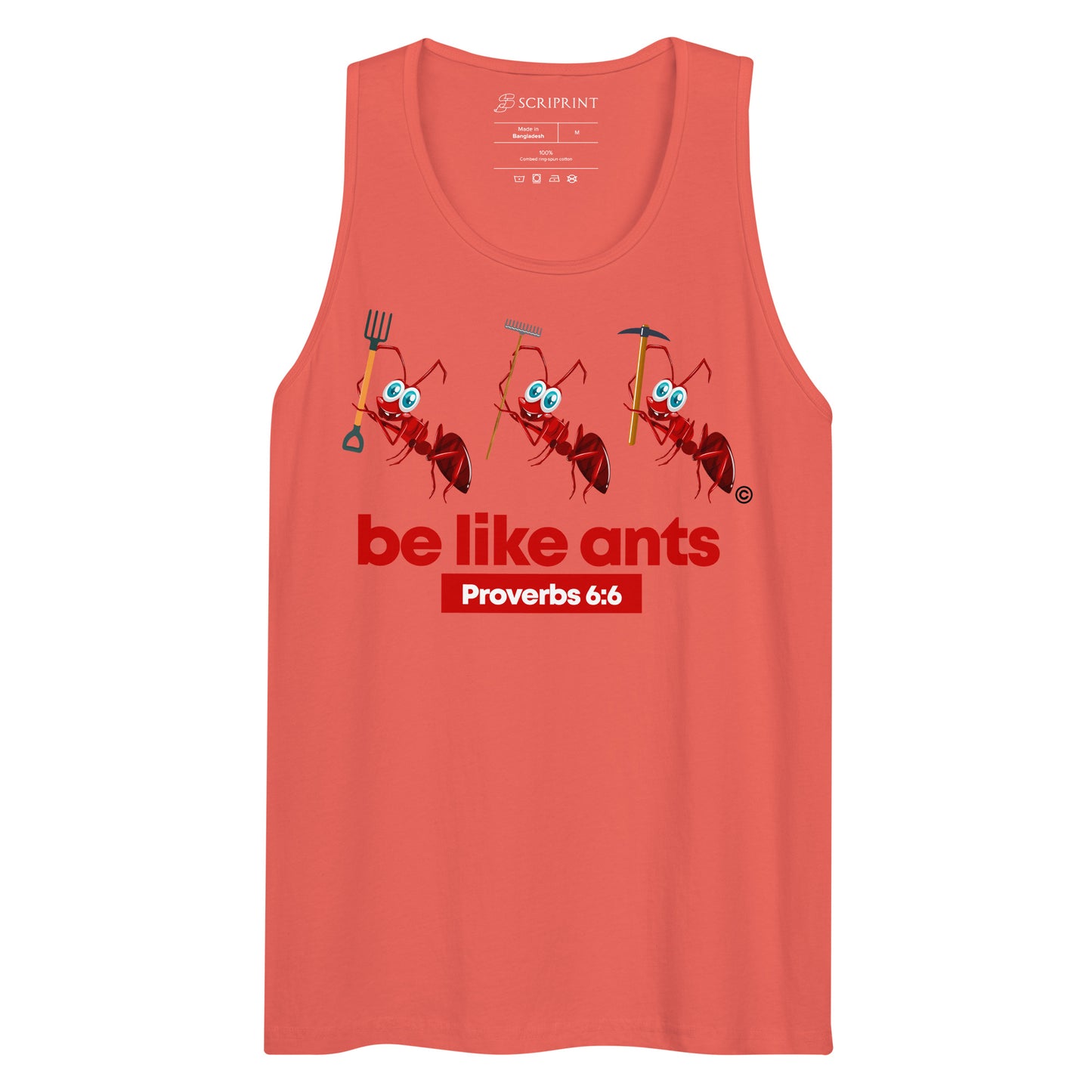 Be Like Ants Dark-Colored Men’s Premium Tank Top