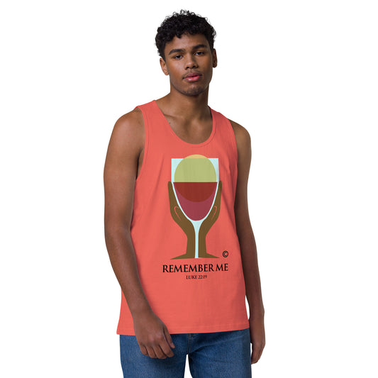 Remember Me Dark-Colored Men’s Premium Tank Top