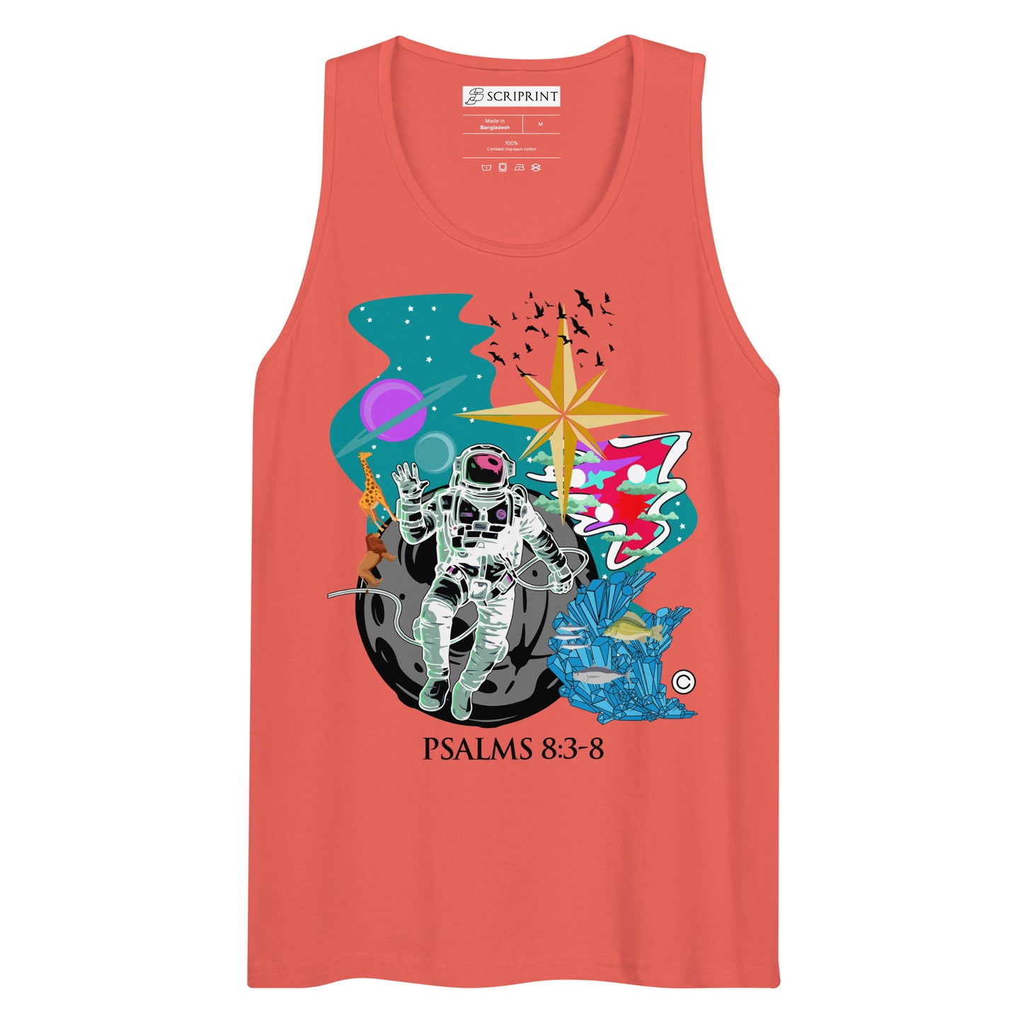 Psalm 8:3-8 Men’s Premium Tank Top