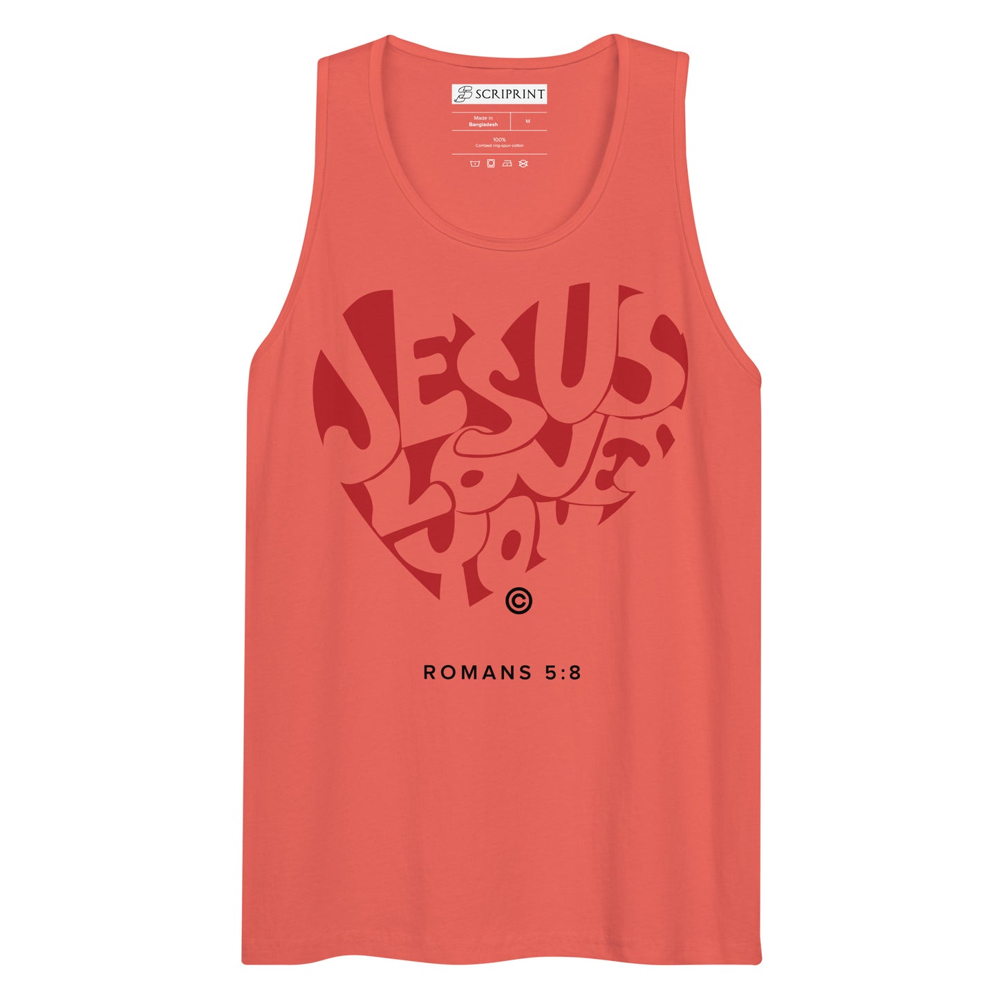 Jesus Loves You Men’s Premium Tank Top