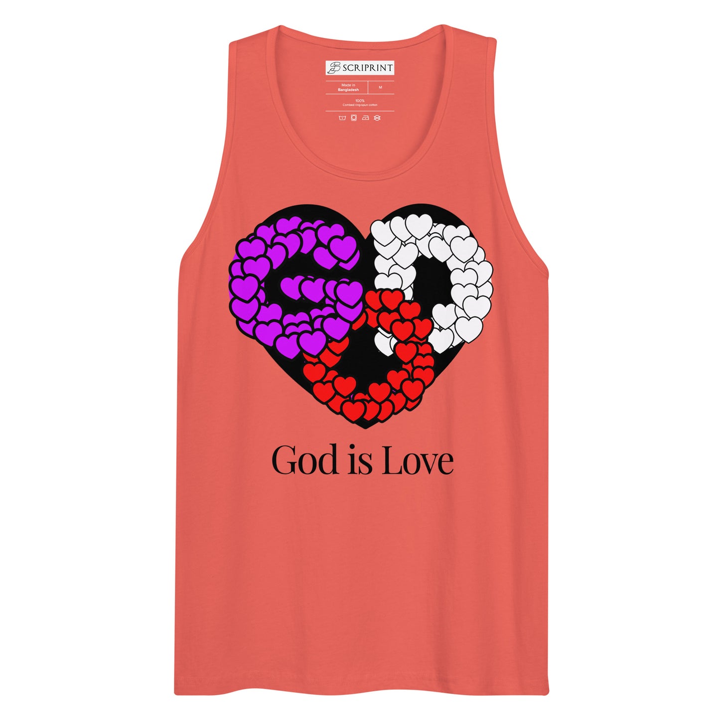 God is Love Men’s Premium Tank Top
