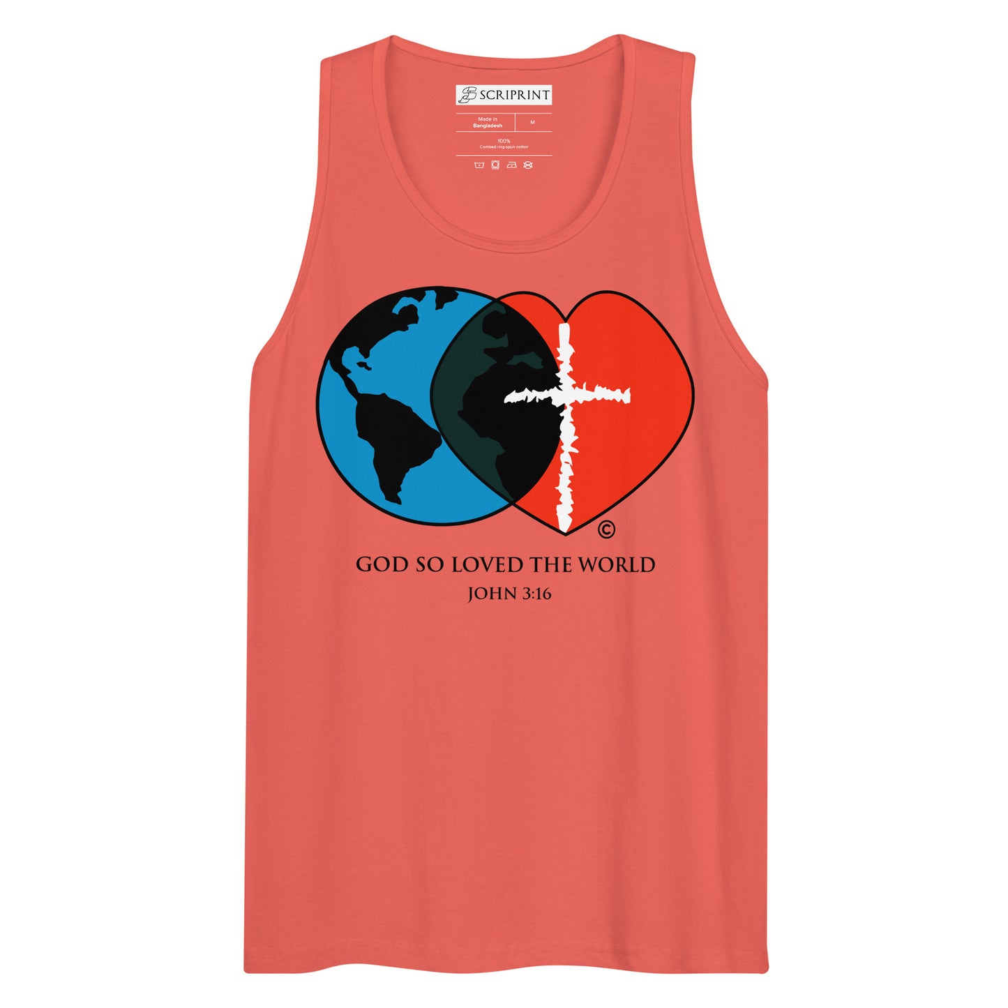 John 3:16 Men’s Premium Tank Top