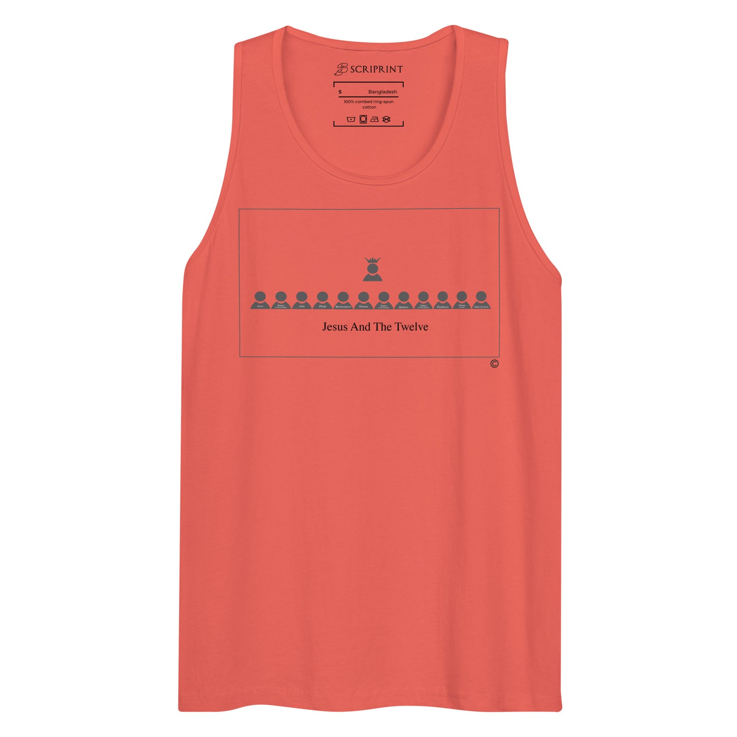 Jesus and the Twelve Men’s Premium Tank Top