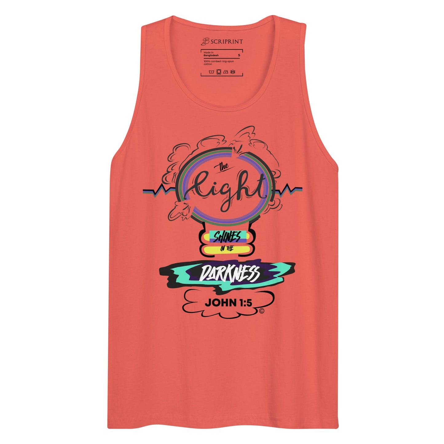 Light in the Darkness Men’s Premium Tank Top