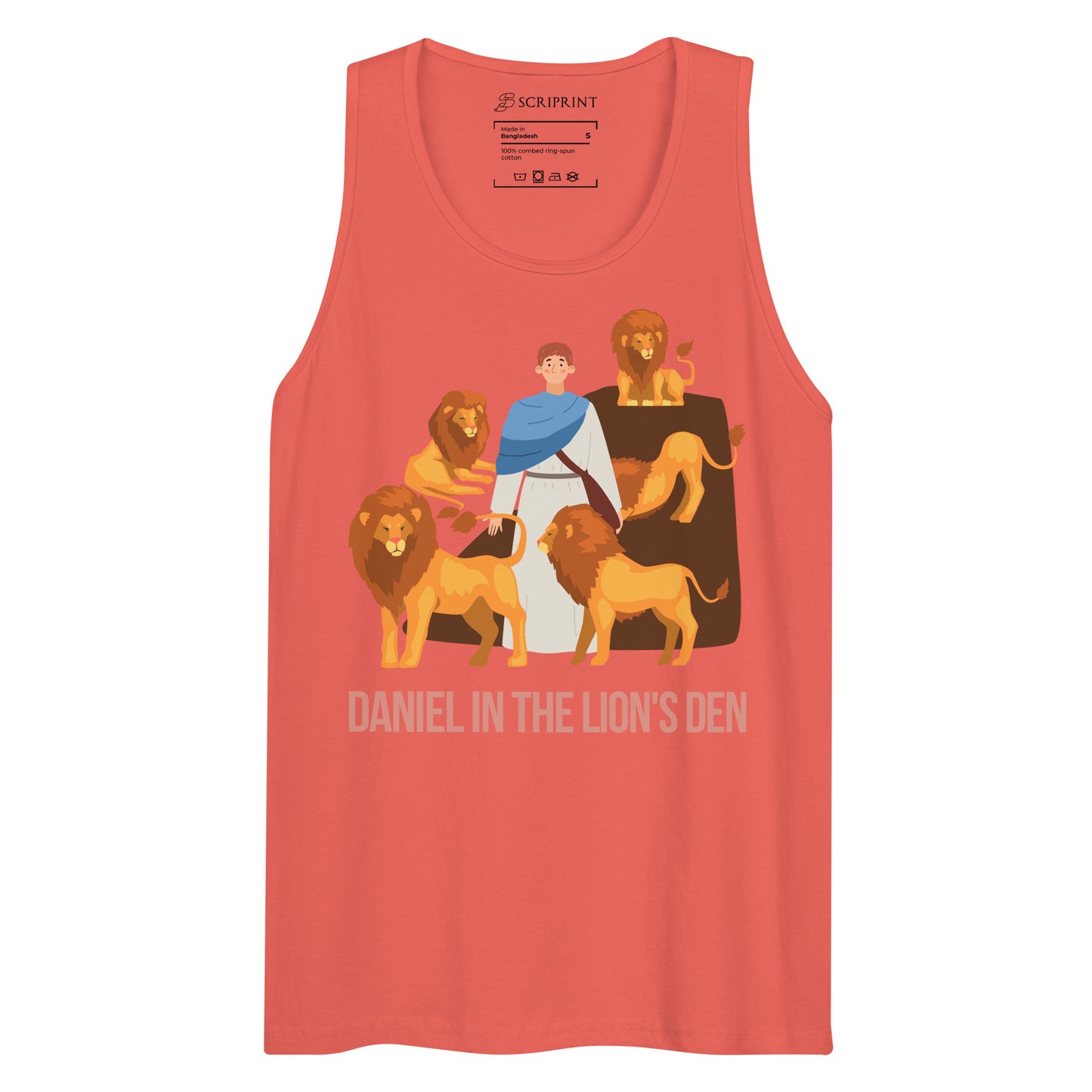 Daniel in the Lion's Den Men’s Premium Tank Top