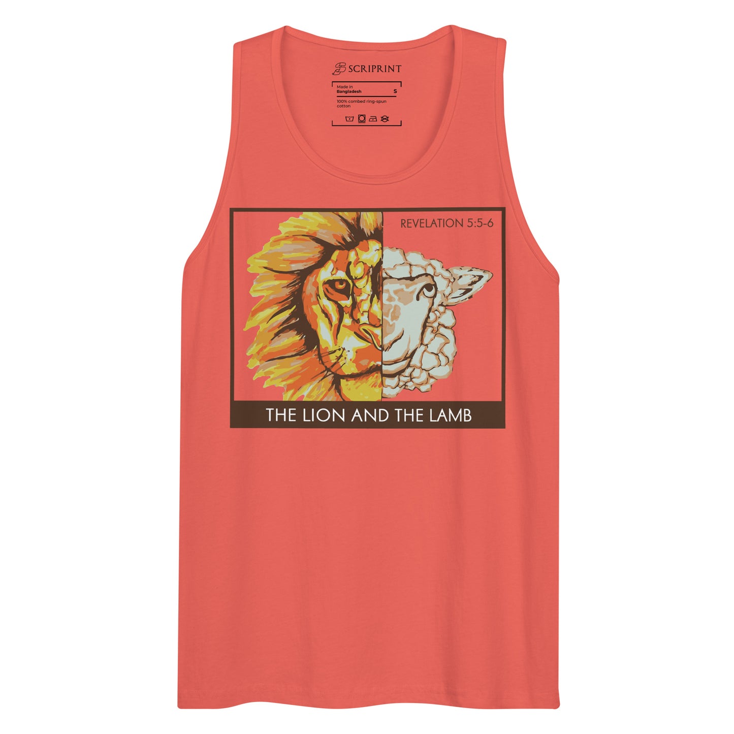 The Lion and the Lamb Men’s Premium Tank Top