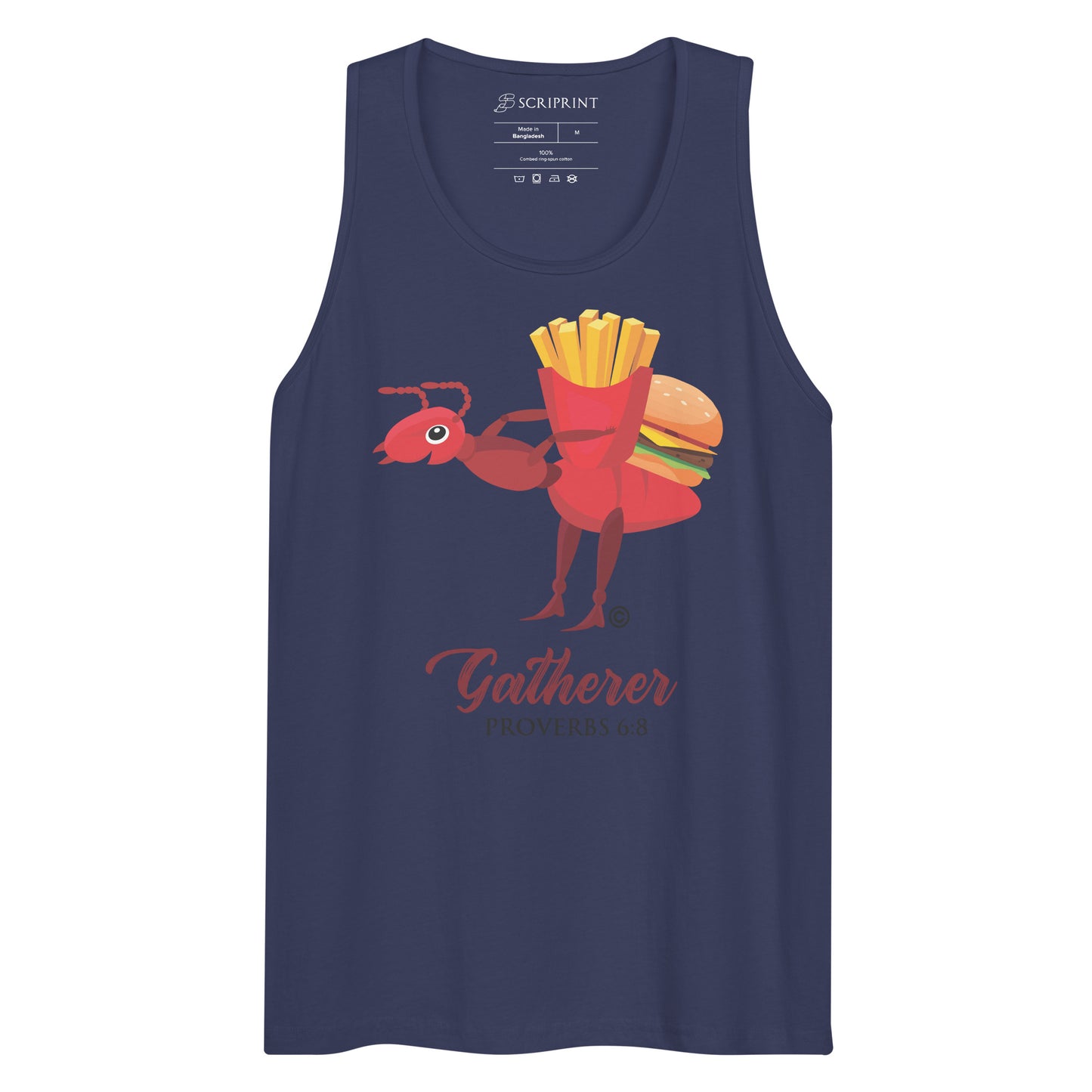 Gatherer Dark-Colored Men’s Premium Tank Top