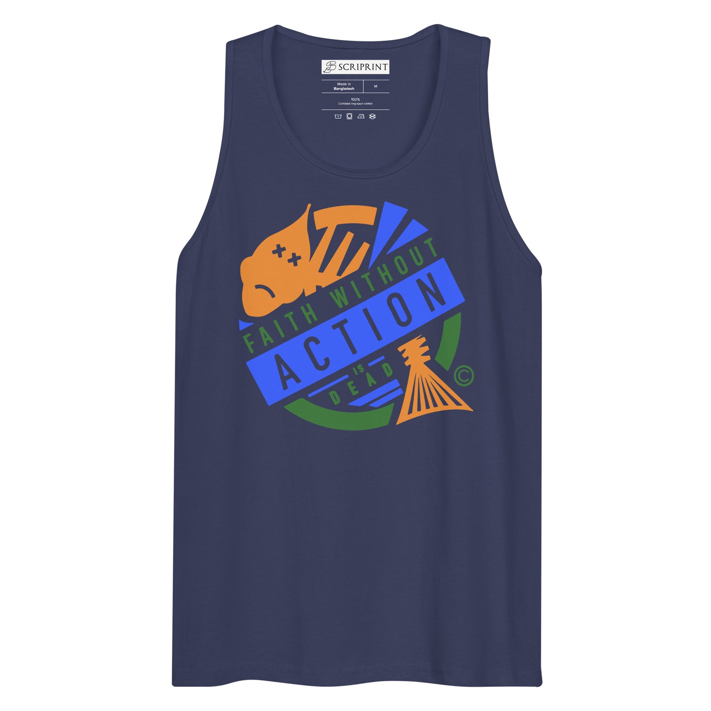 Faith Without Action is Dead Men’s Premium Tank Top