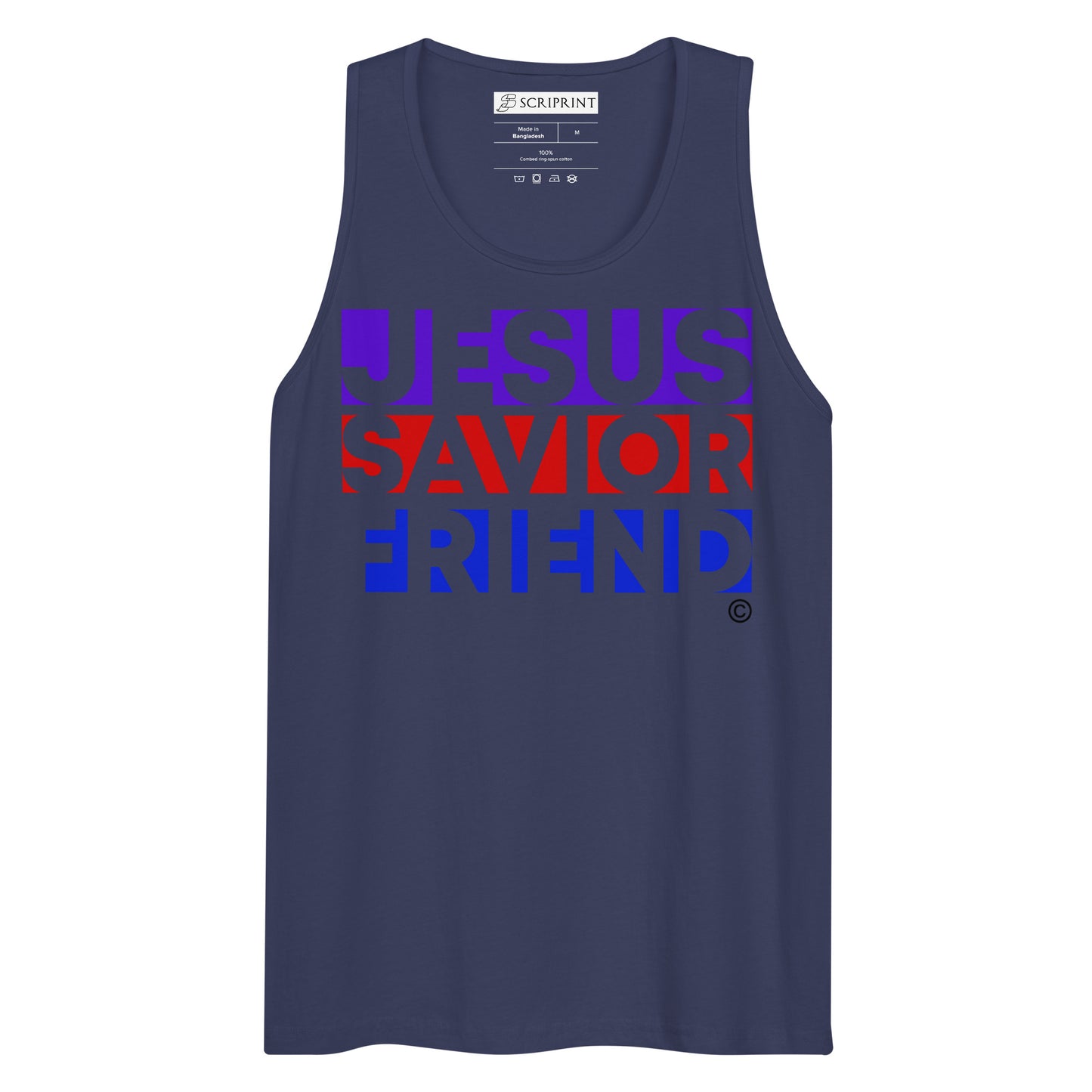 Jesus Savior Friend Men’s Premium Tank Top