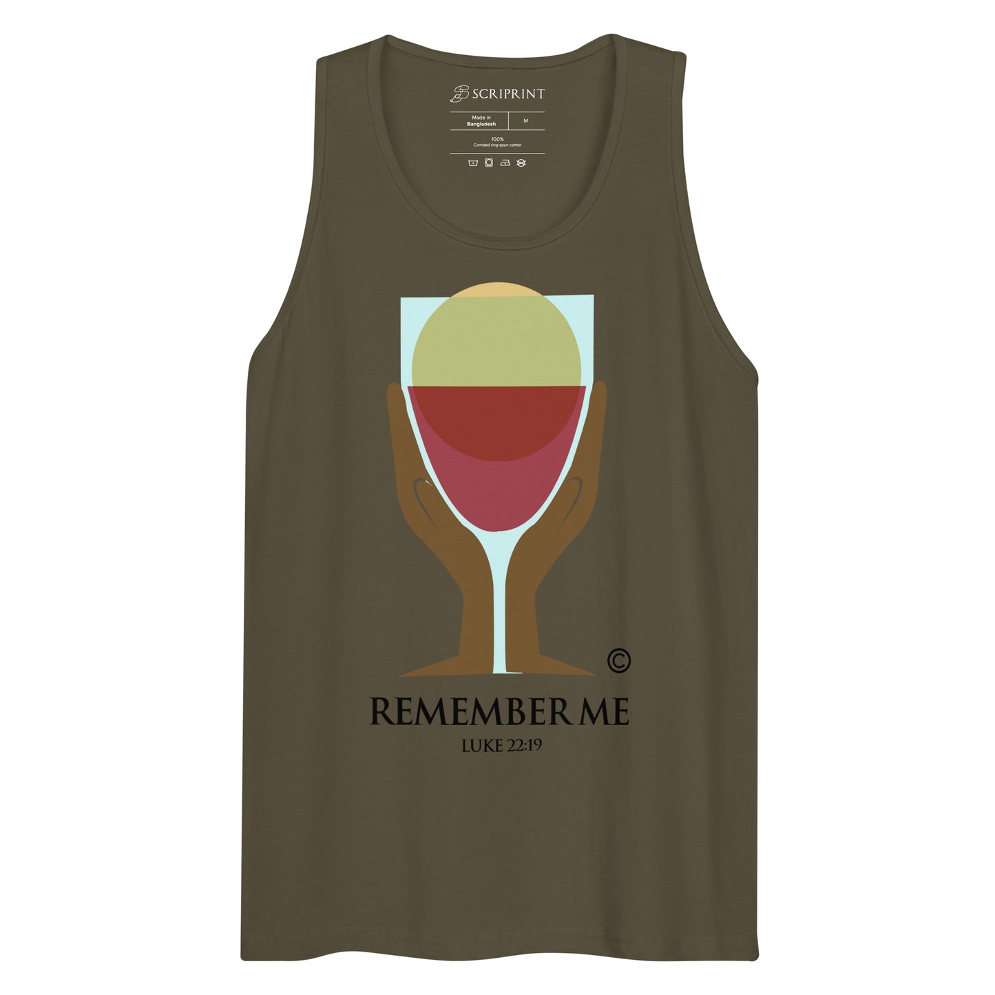 Remember Me Dark-Colored Men’s Premium Tank Top