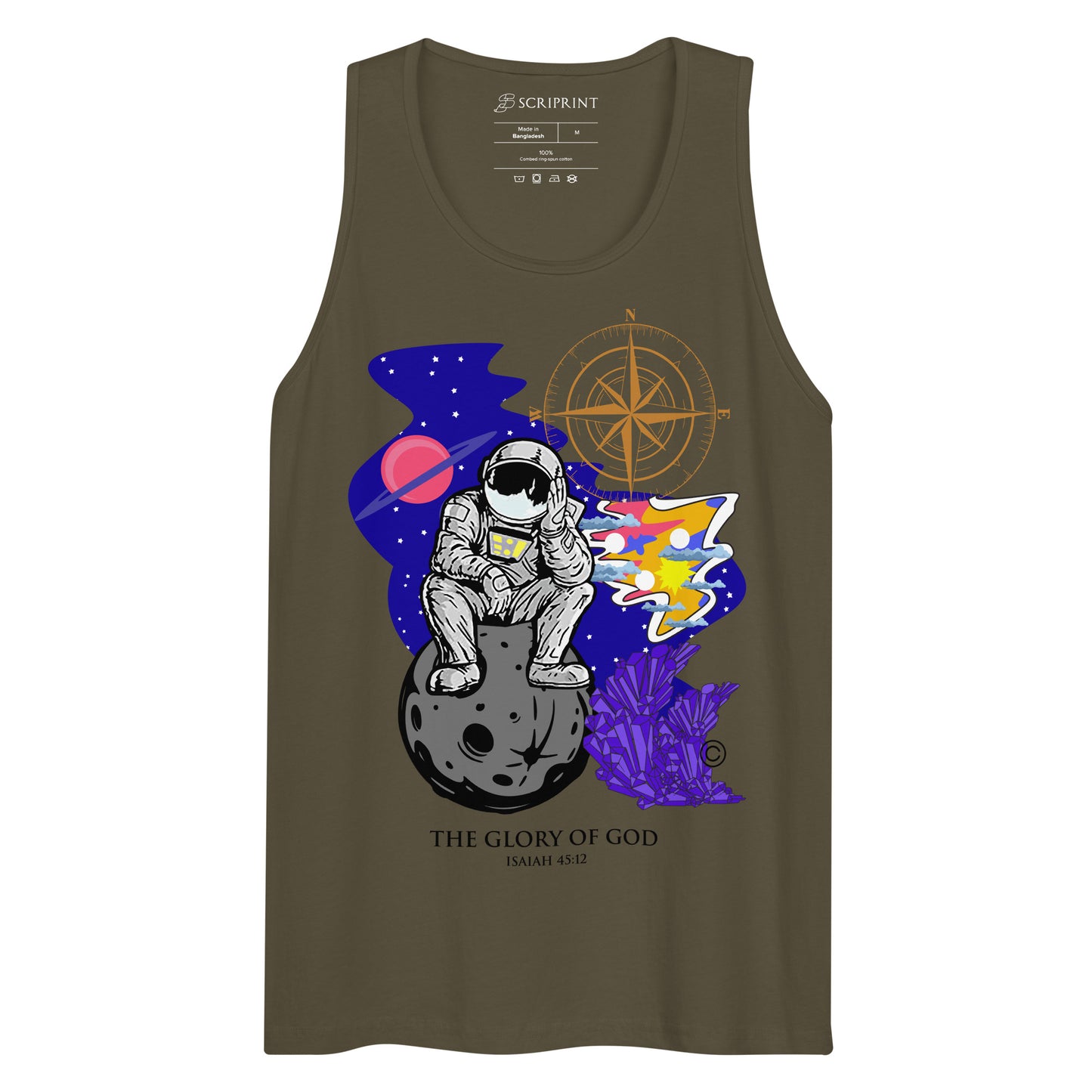 The Glory of God Dark-Colored Men’s Premium Tank Top