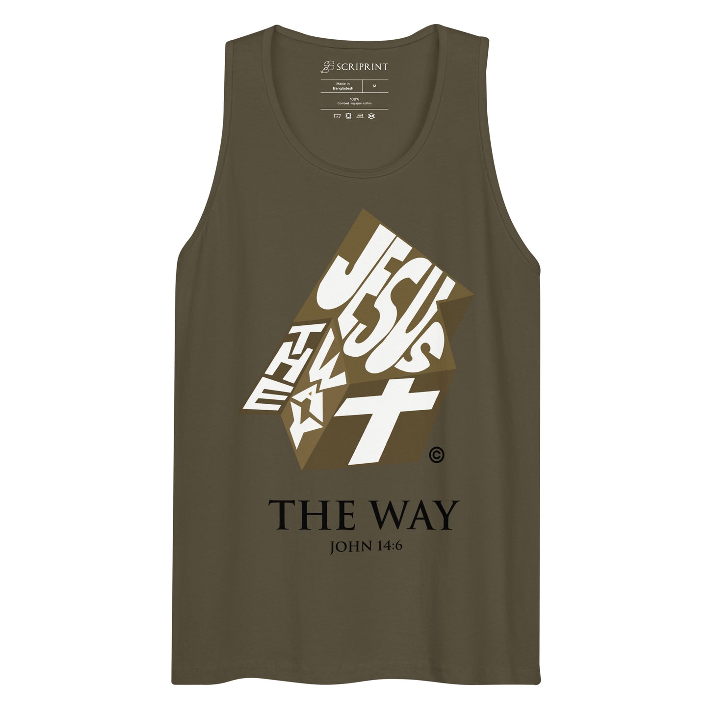 The Way Dark-Colored Men’s Premium Tank Top