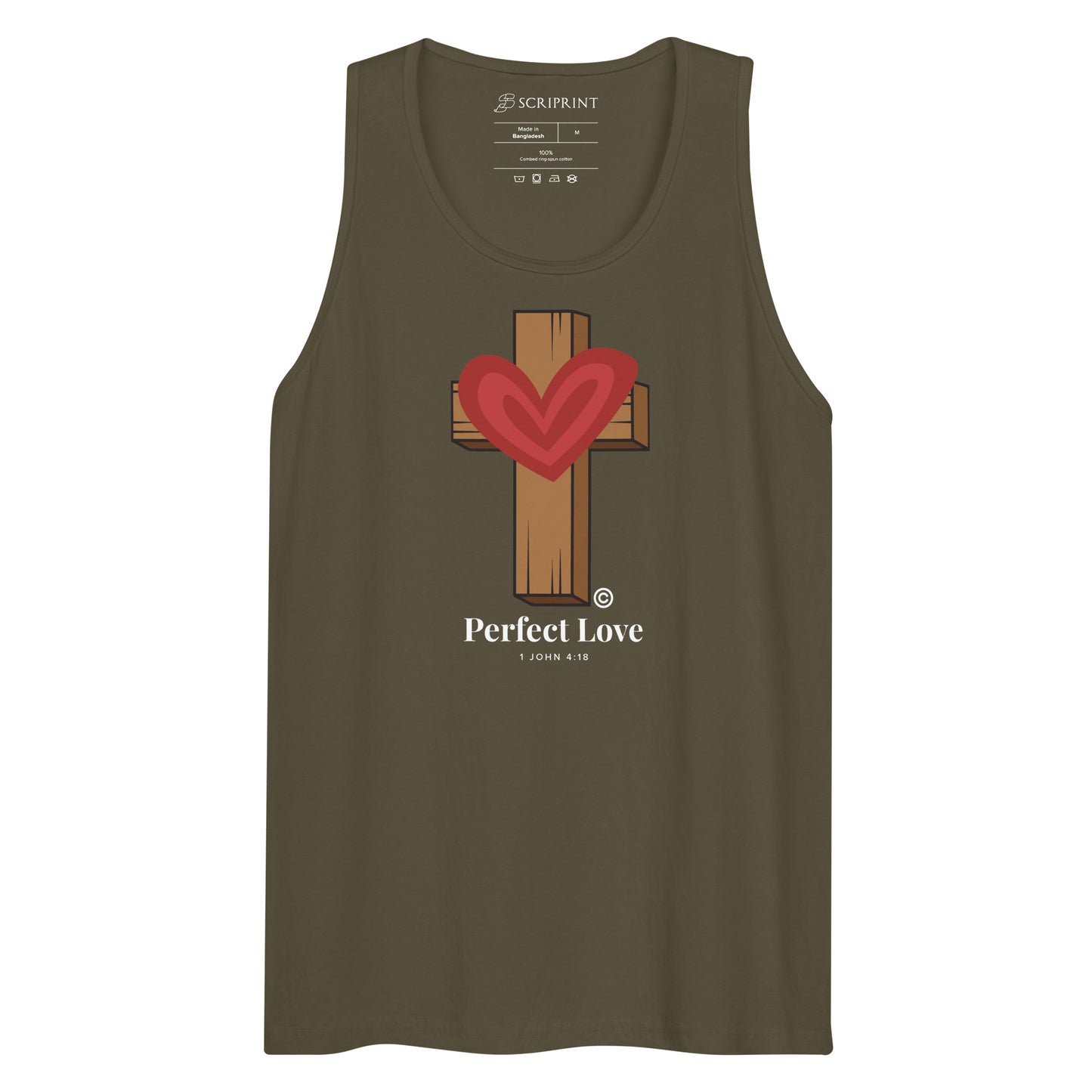 Perfect Love Dark-Colored Men’s Premium Tank Top