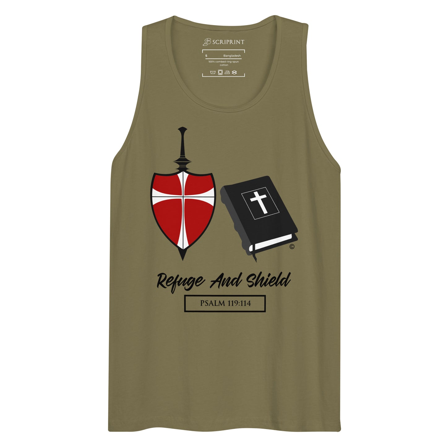 Refuge and Shield Men’s Premium Tank Top