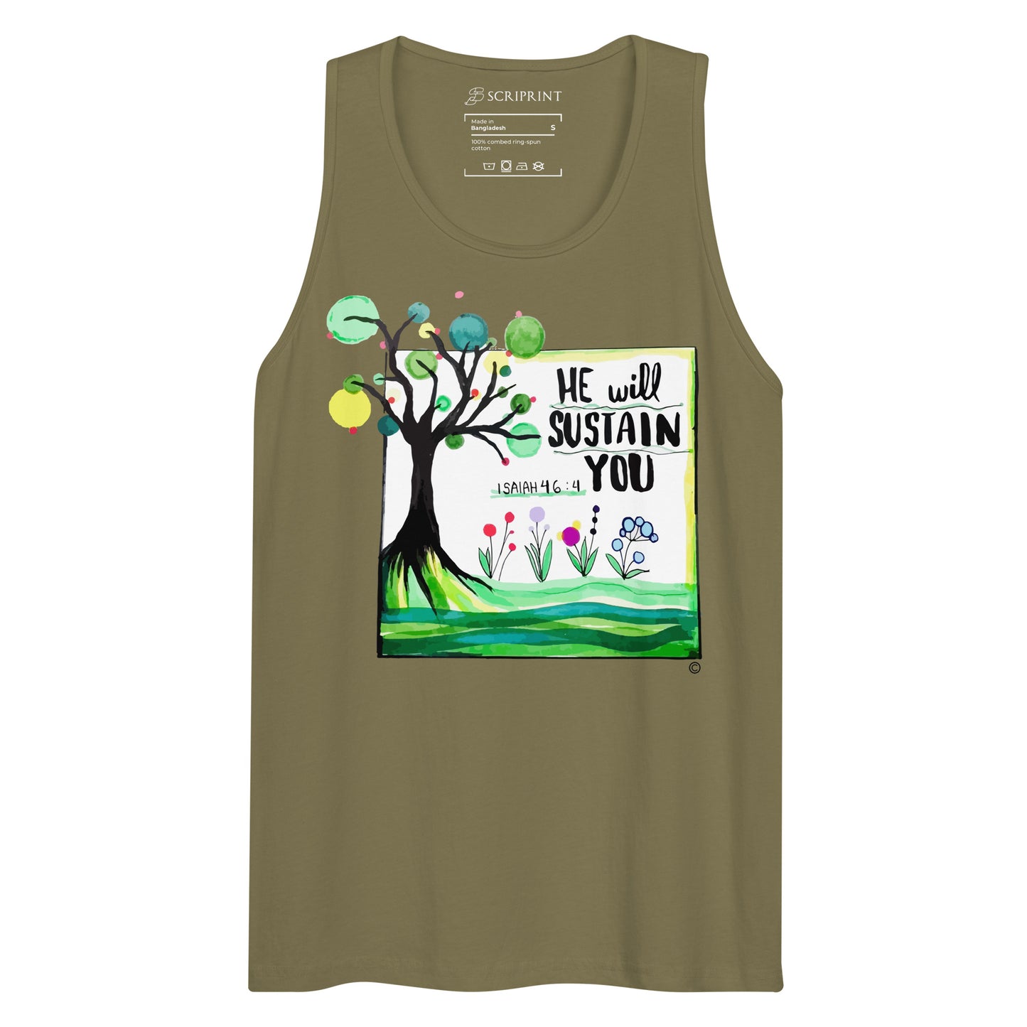 He Will Sustain You Men’s Premium Tank Top