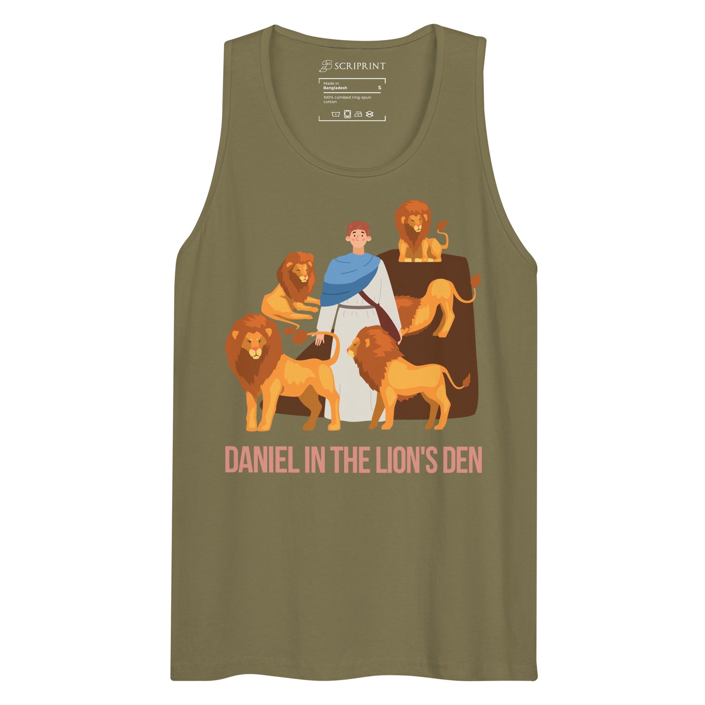 Daniel in the Lion's Den Men’s Premium Tank Top