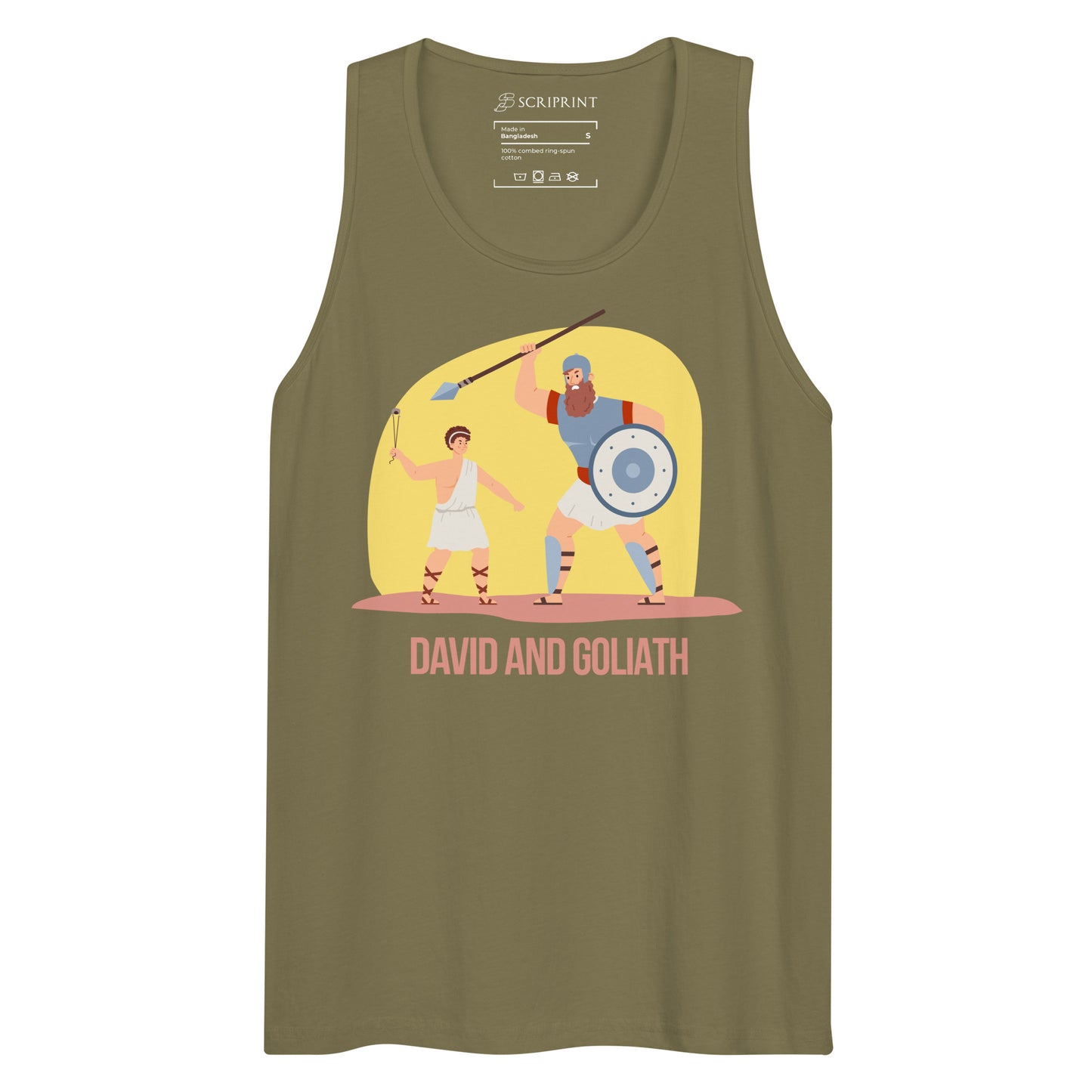 David and Goliath Men’s Premium Tank Top
