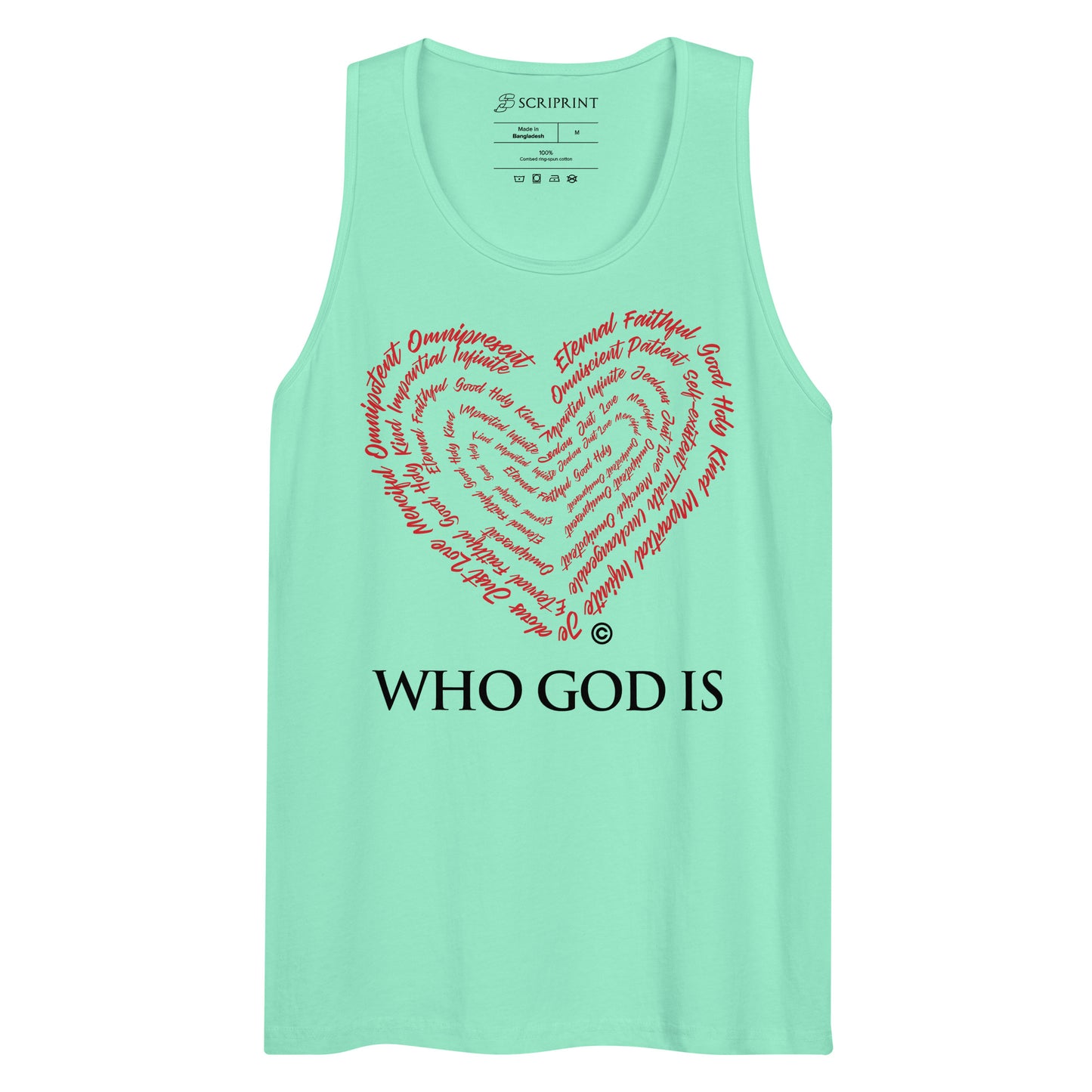 Who God Is Men’s Premium Tank Top