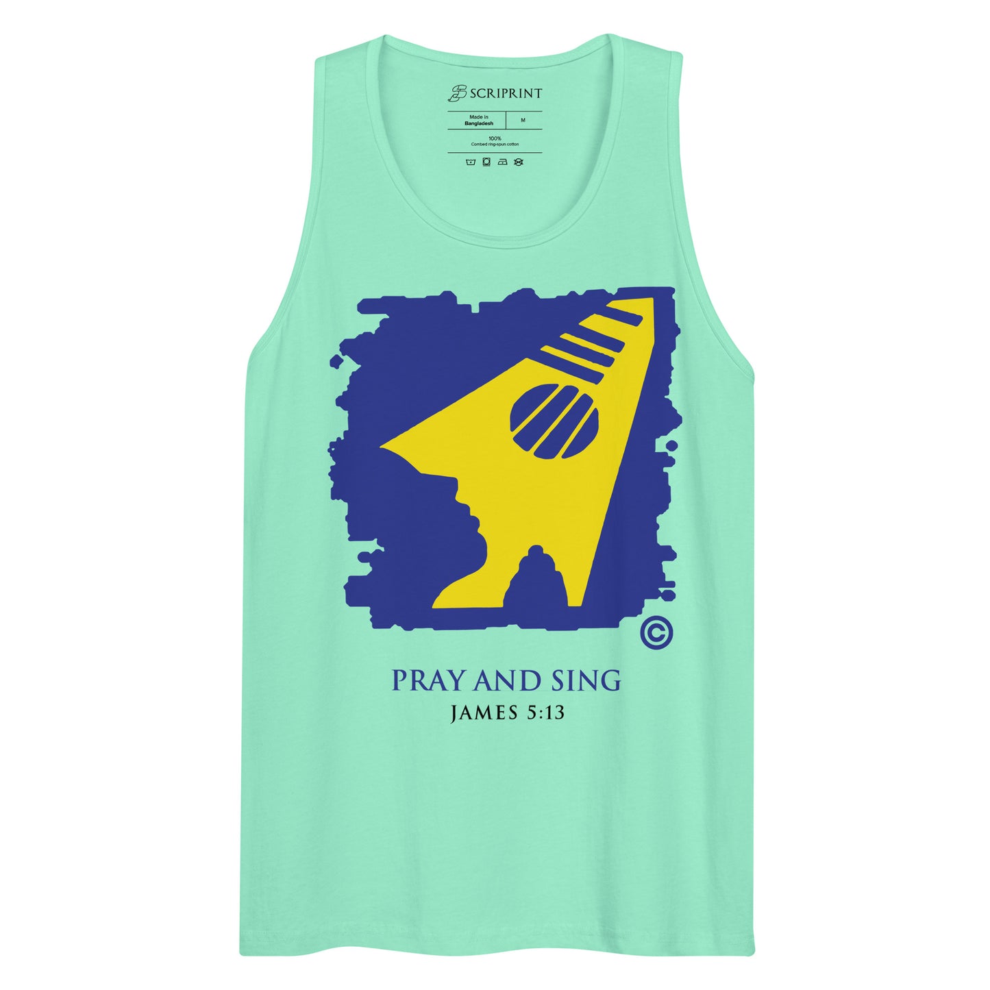 Pray and Sing Men’s Premium Tank Top