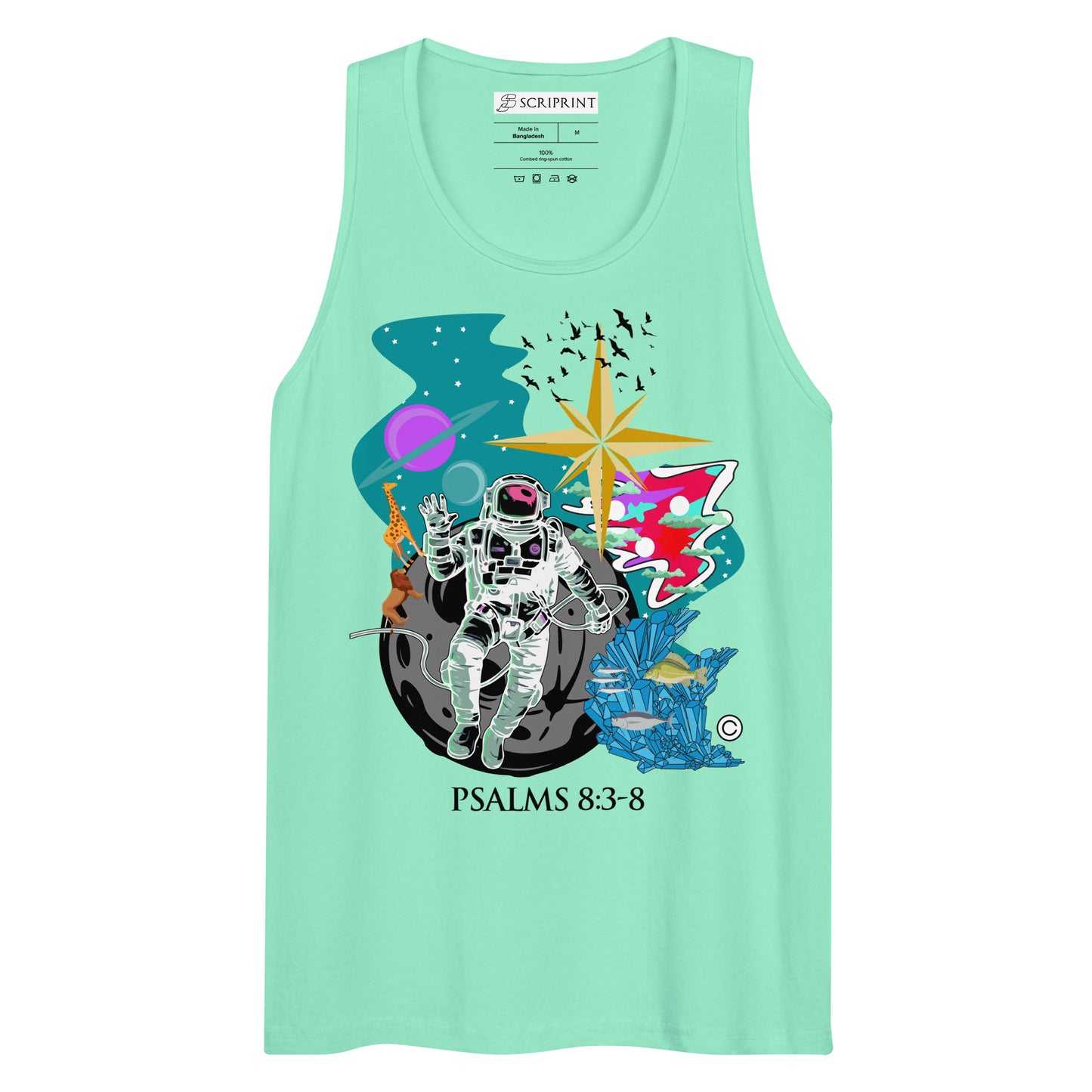 Psalm 8:3-8 Men’s Premium Tank Top