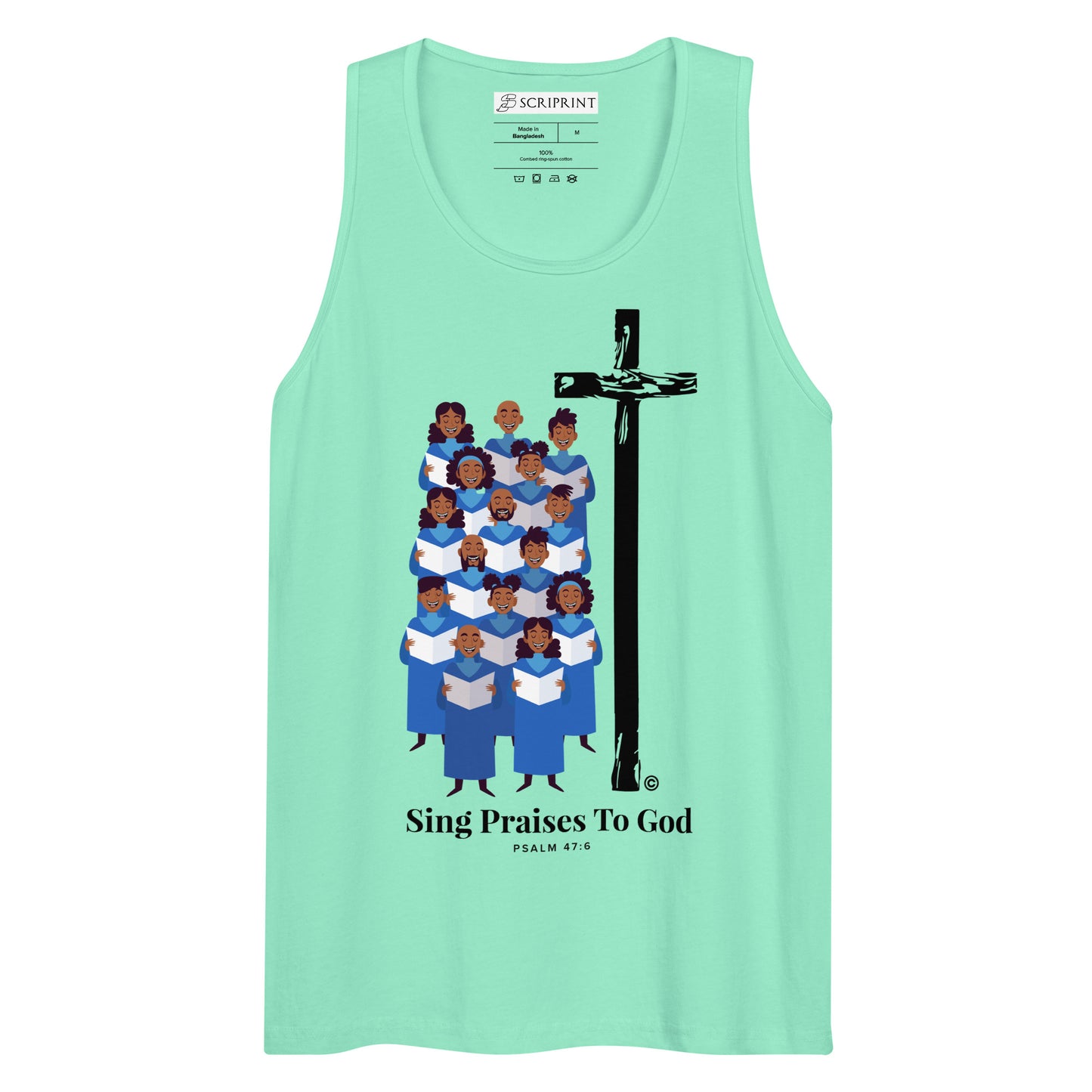 Sing Praises to God Men’s Premium Tank Top